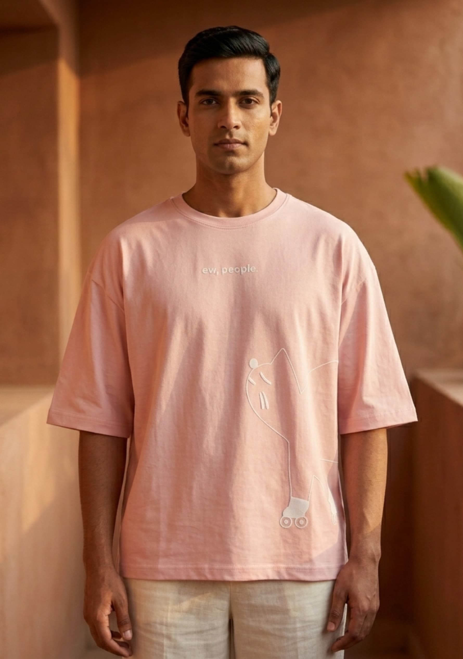 Private Circle (Light Pink) Oversized Fit