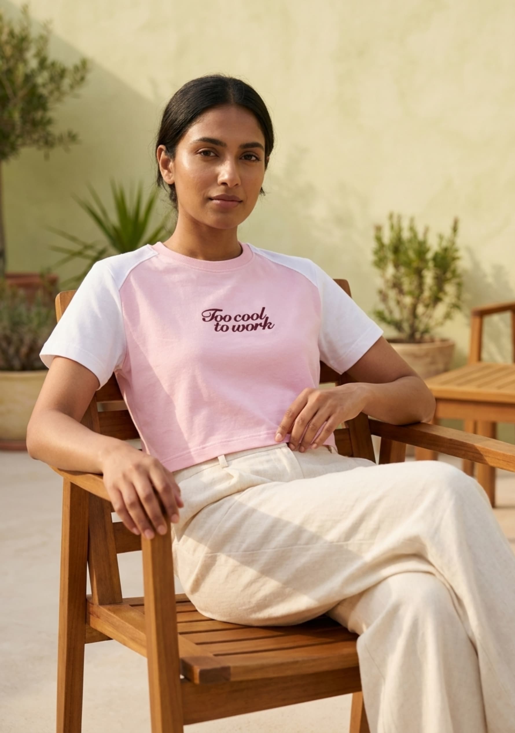 Soft Power (Light Pink) Crop Top