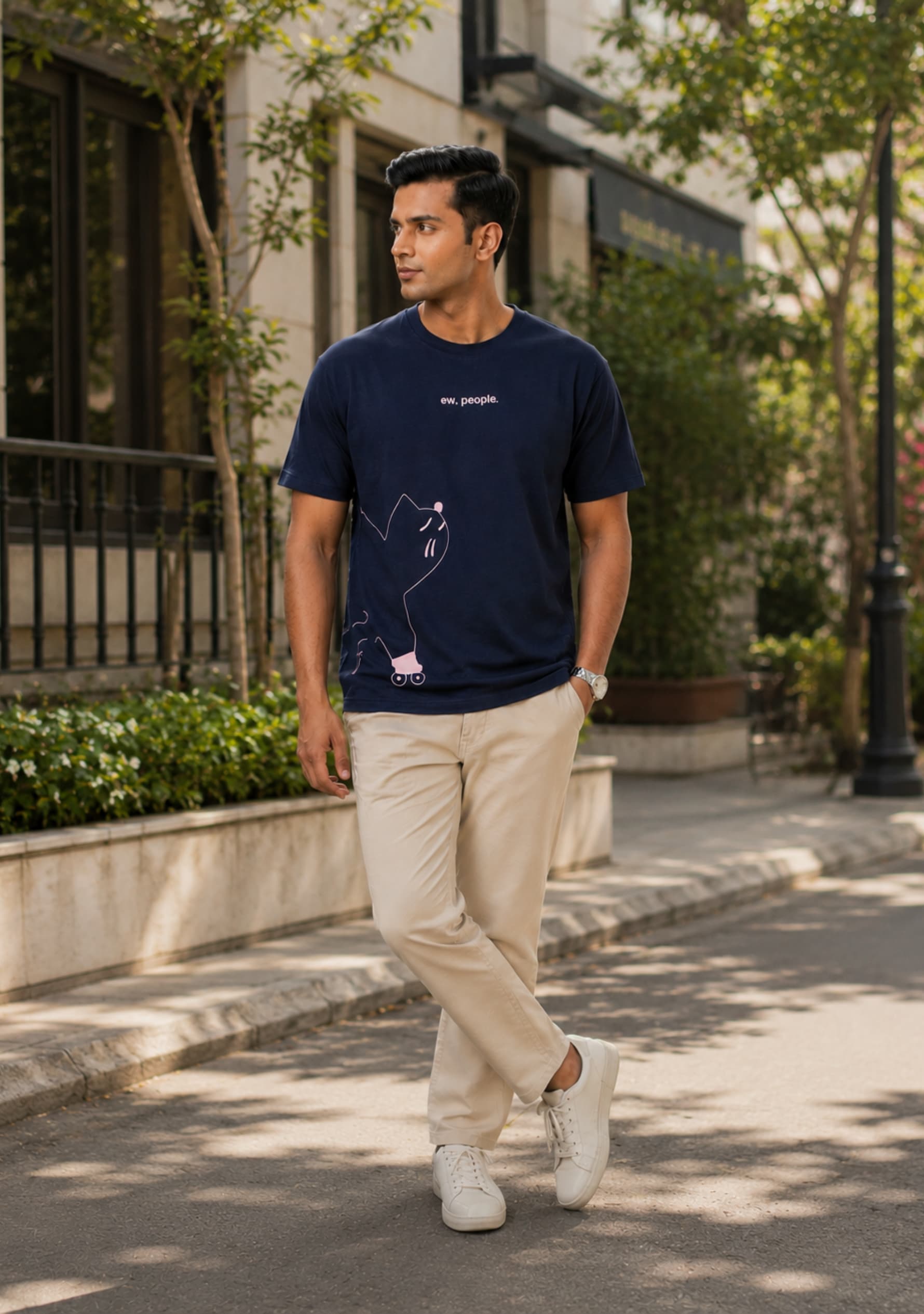 Private Circle (Dark Blue) Oversized Fit