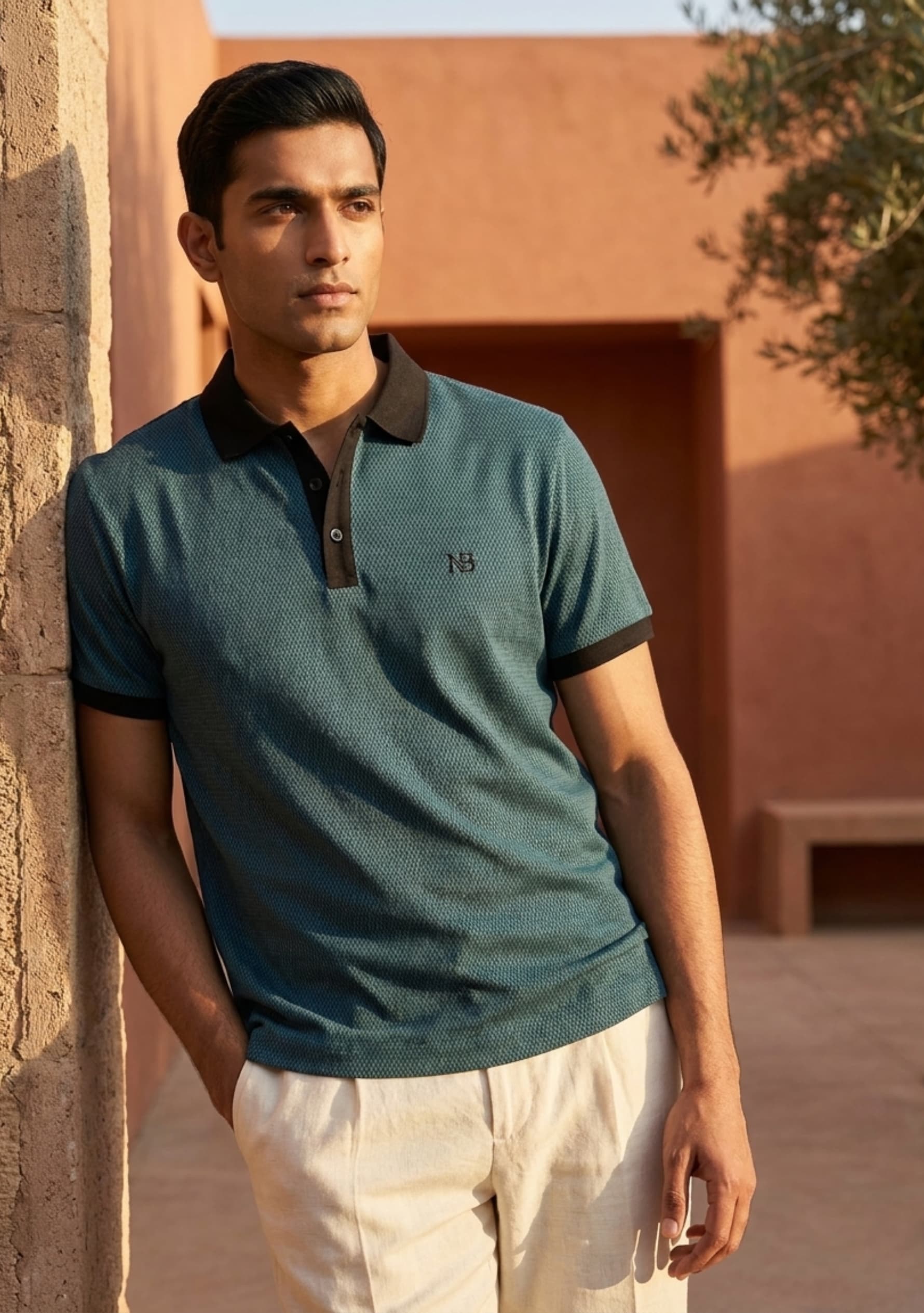 Monaco (Teal) Button Polo