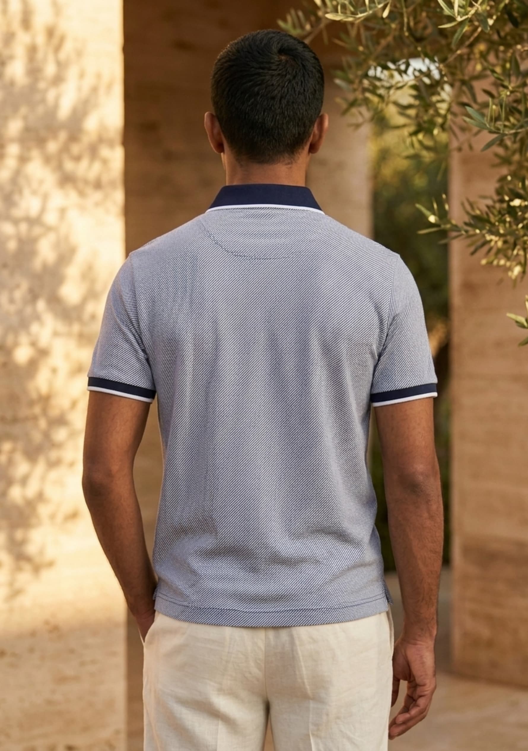 Miami (Navy Blue) Zipper Polo