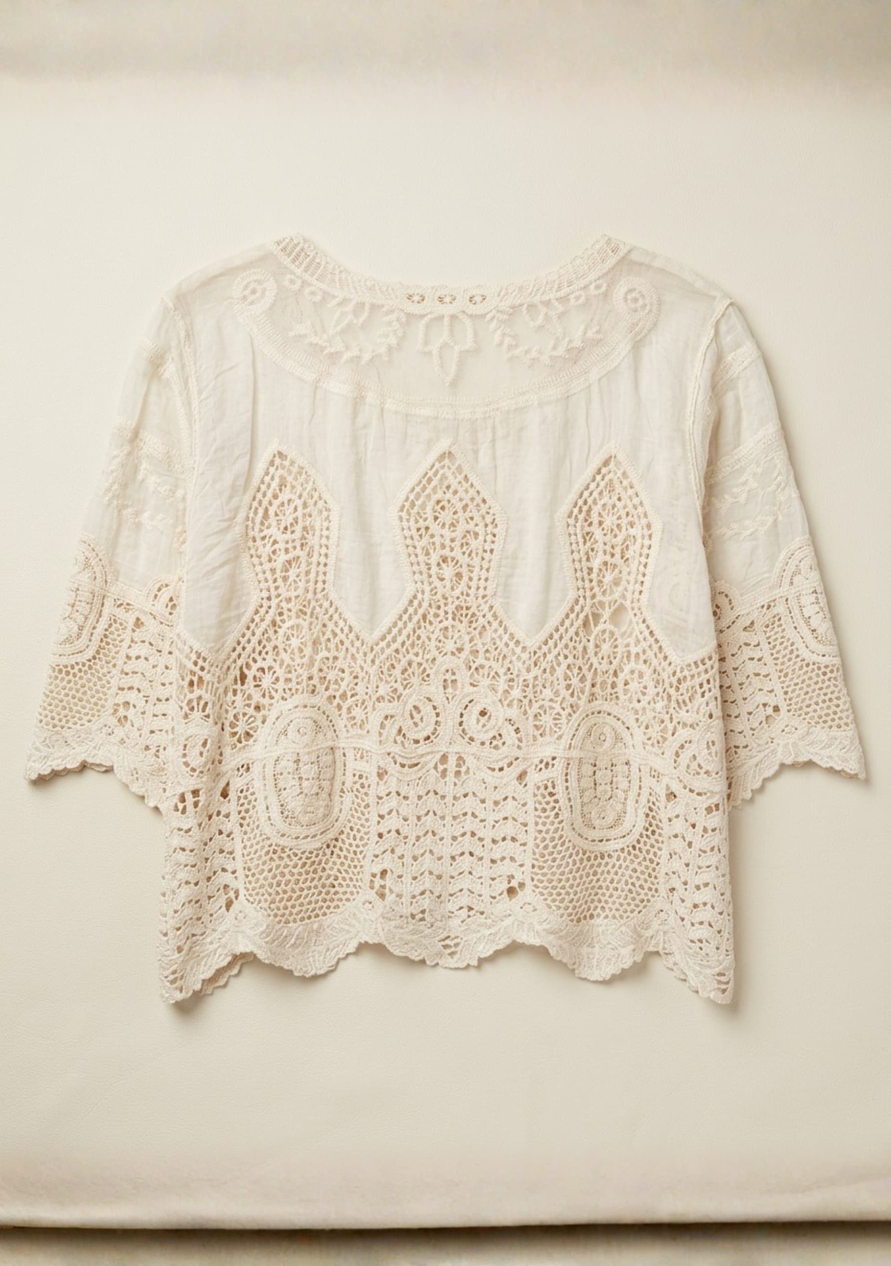 Liora Crochet Top (Cream)