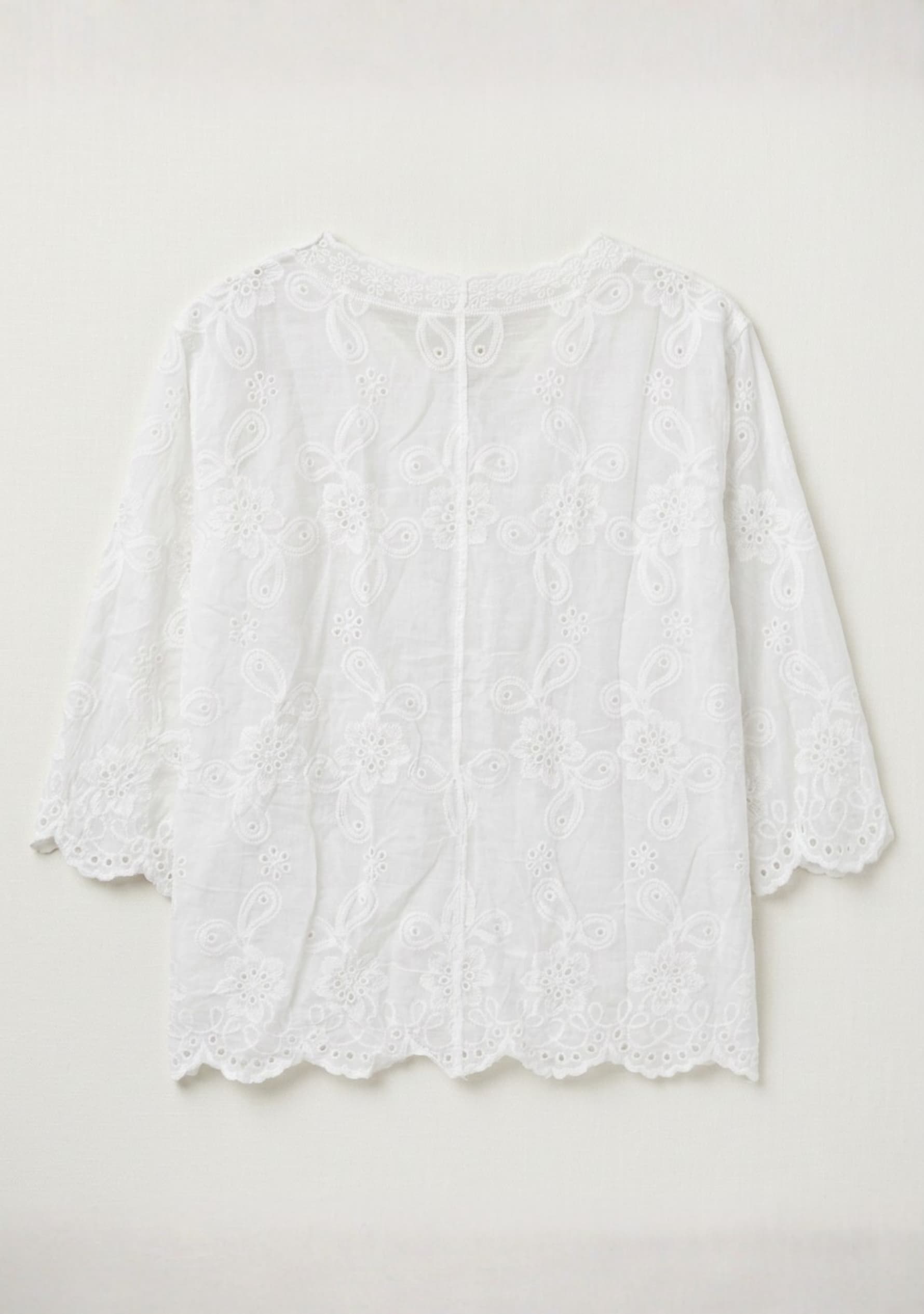 Aurelle Crochet Top (White)