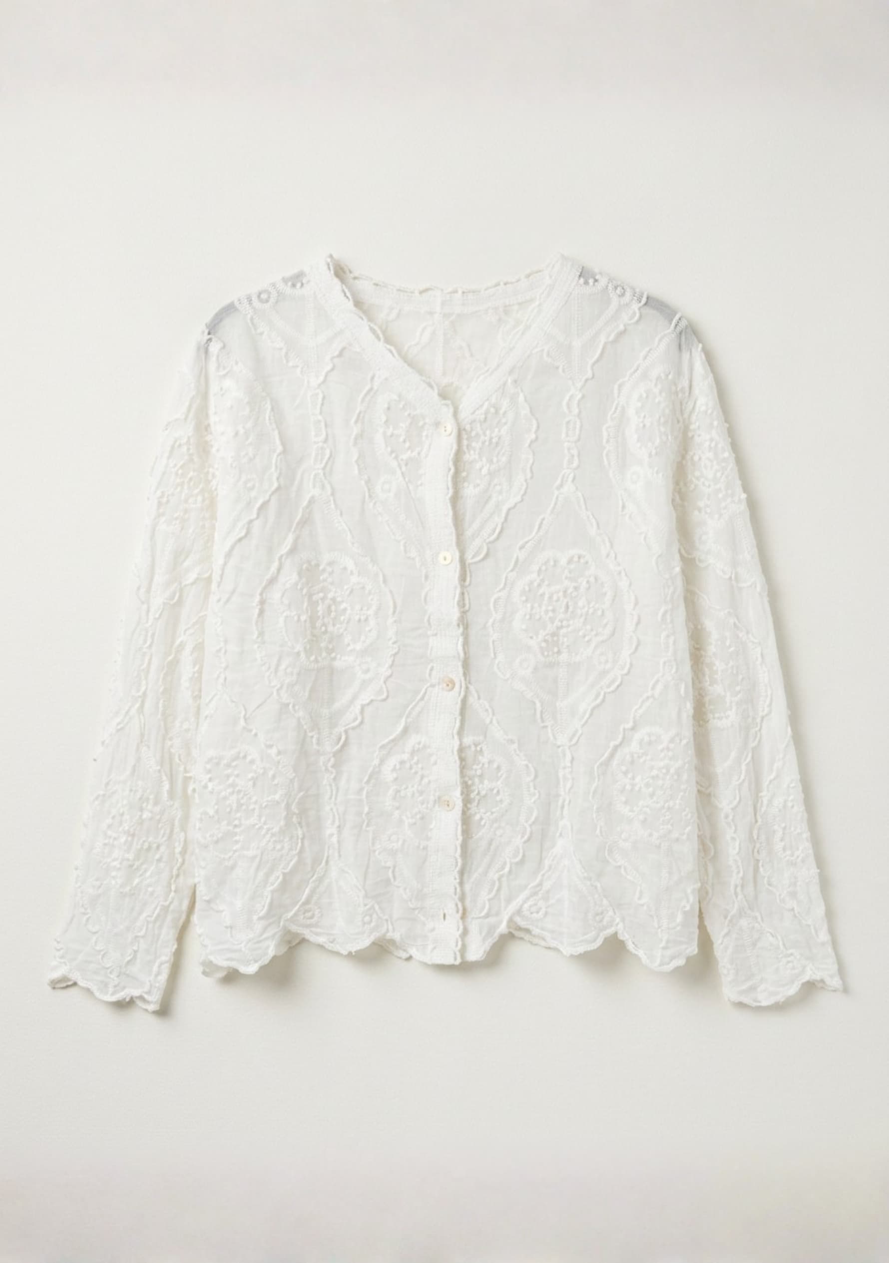 Aurelia Crochet Top (White)