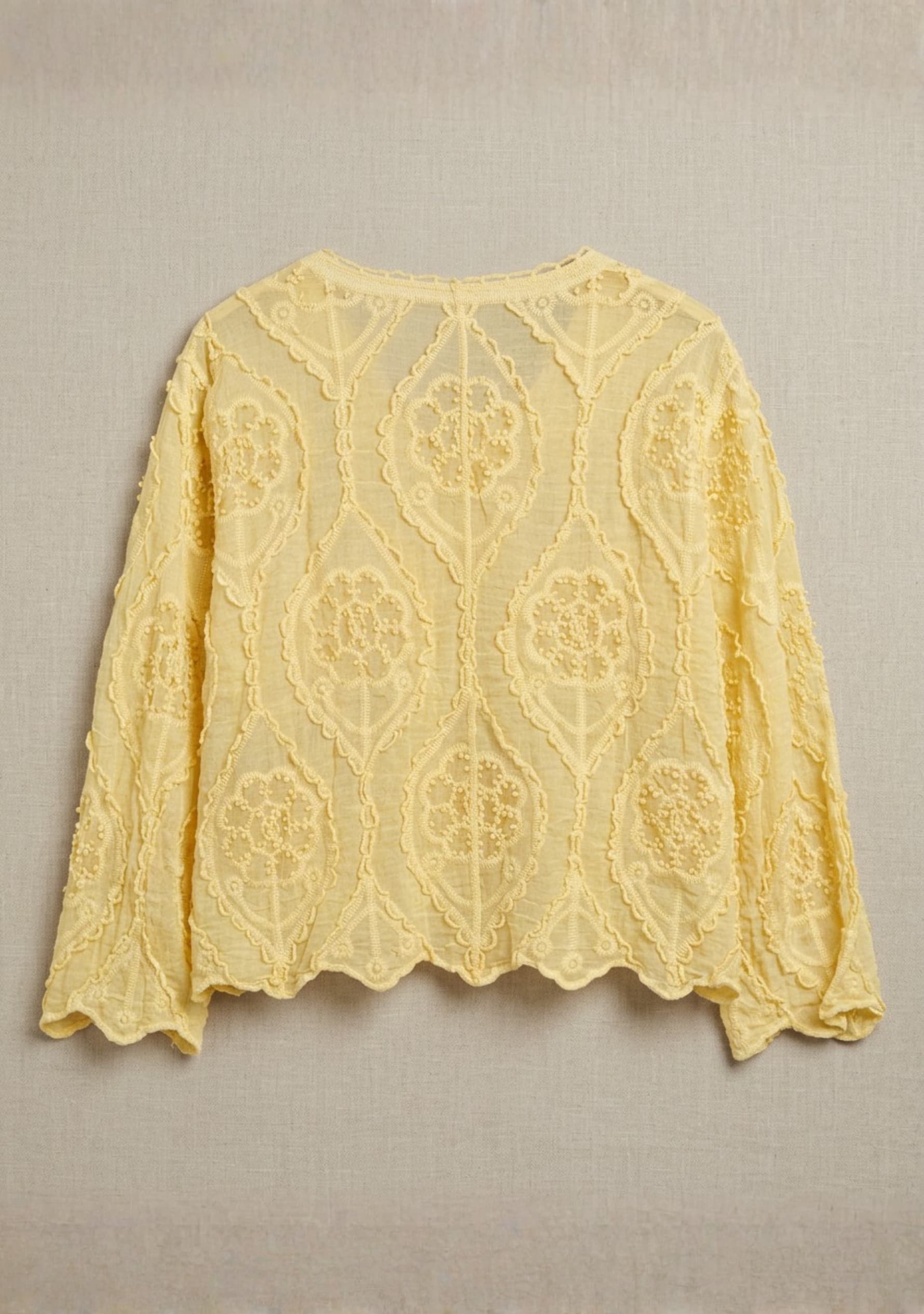 Aurelia Crochet Top (Yellow)