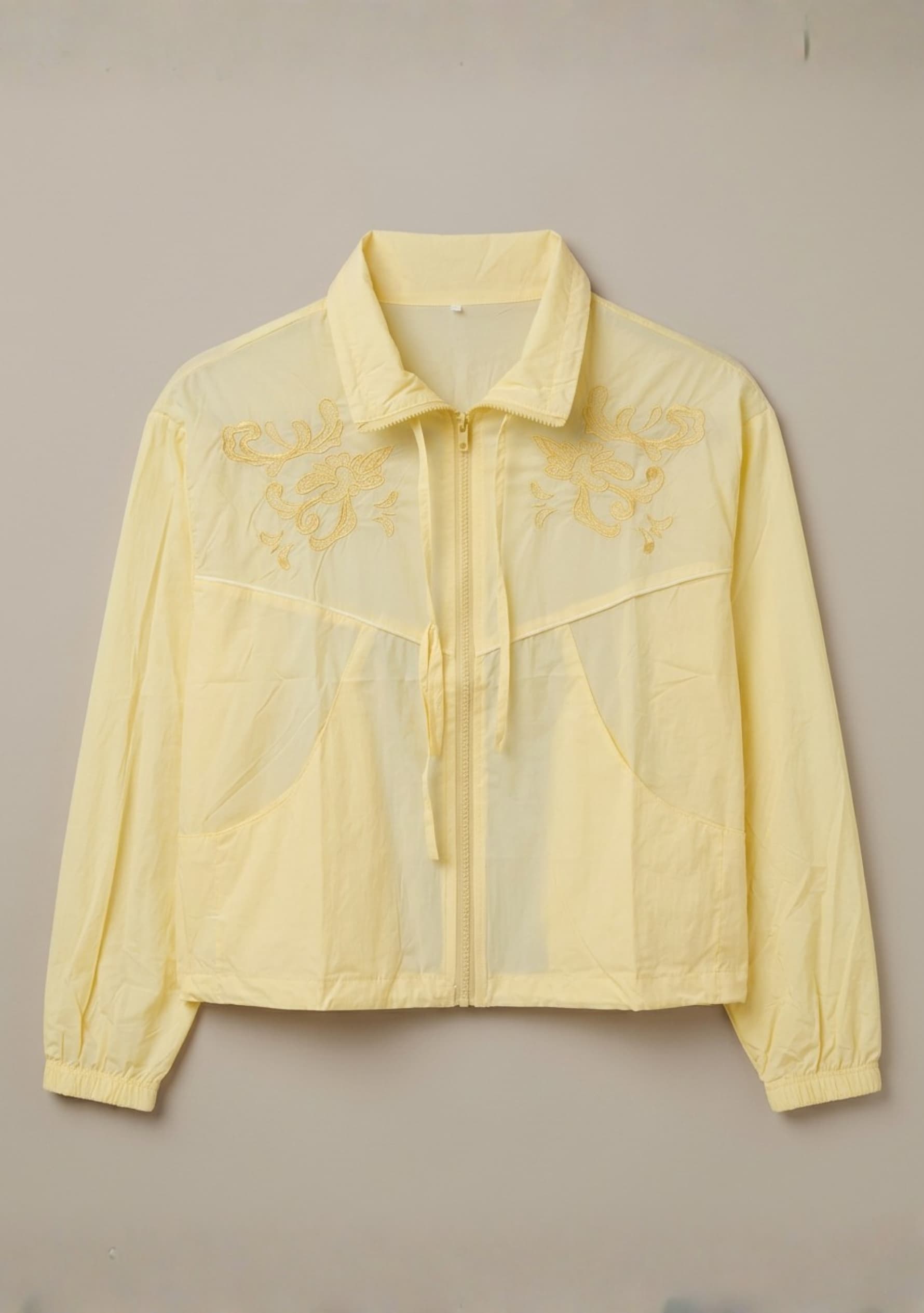 Velune Overlay Jacket (Pastel Yellow)