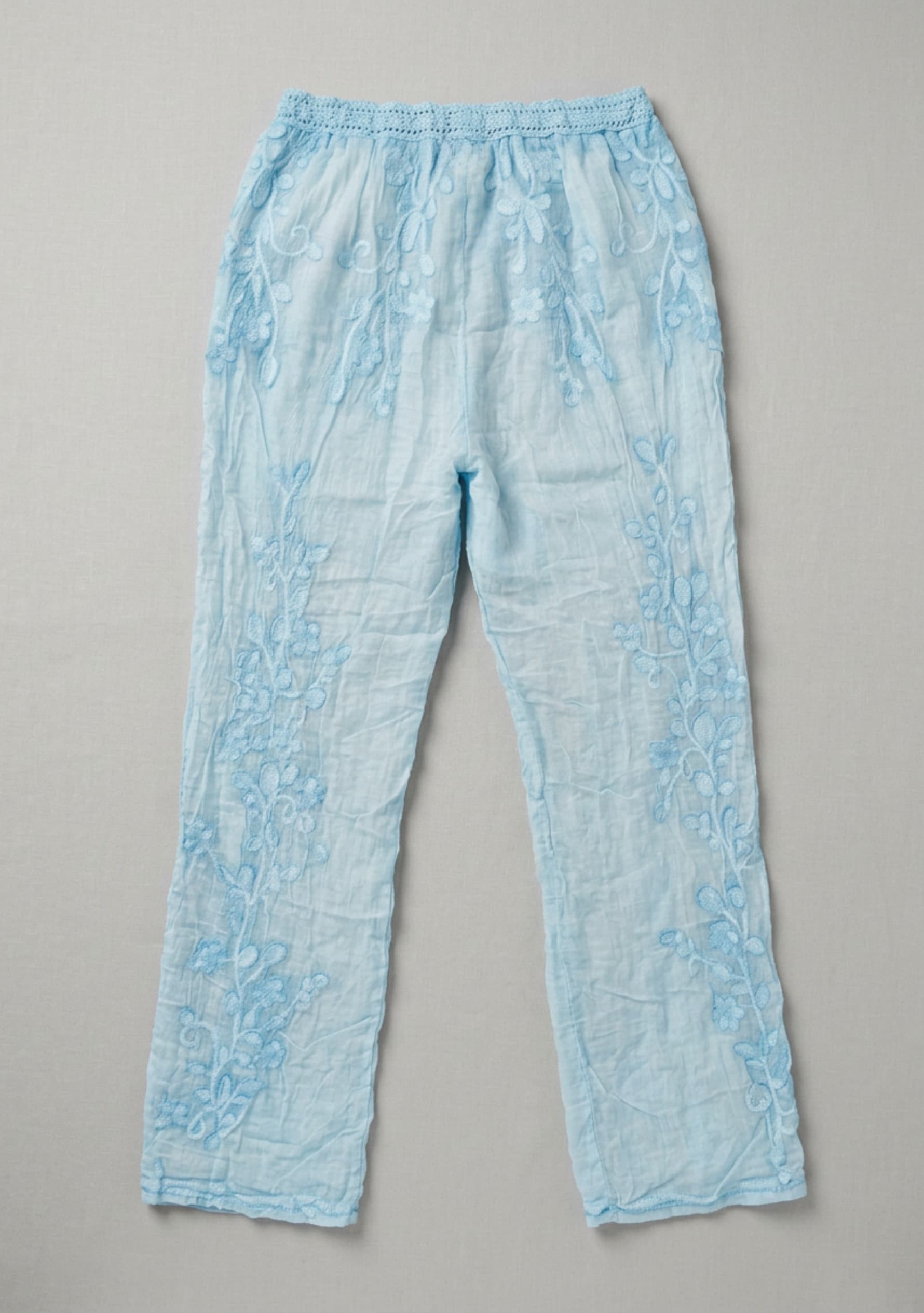 Lunara Crochet Bottom (Light Denim Blue)