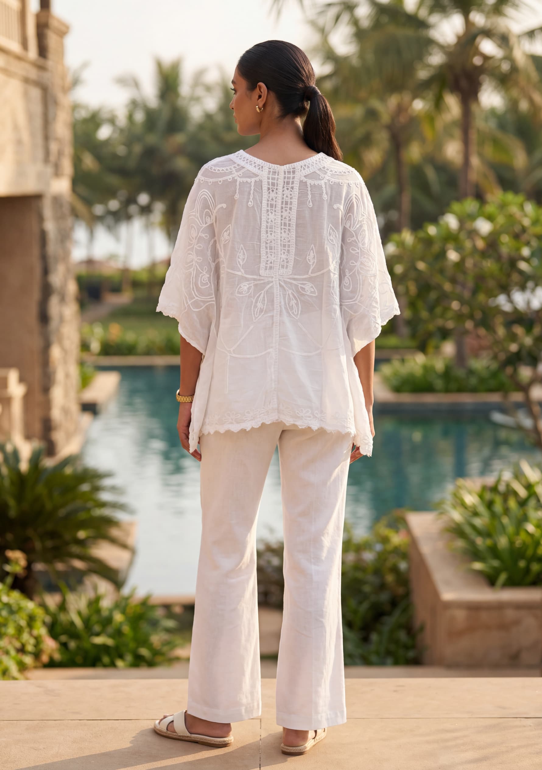 Calypso Crochet Top (White)
