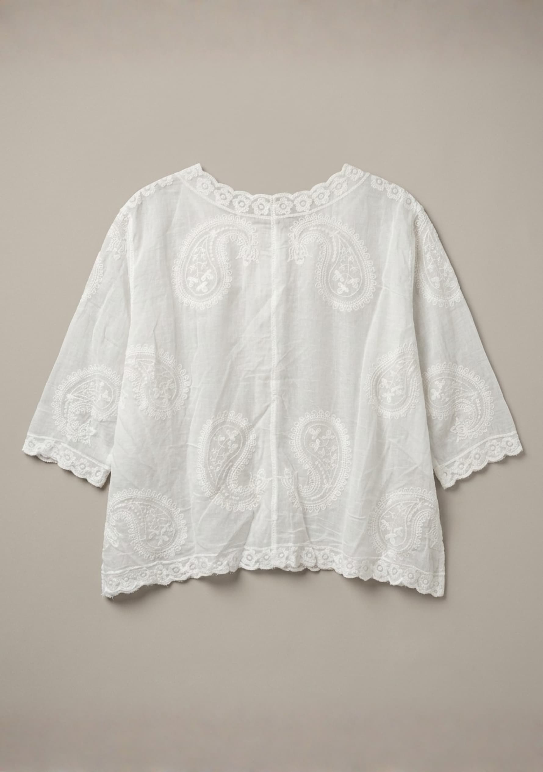 Elysian Crochet Top (White)
