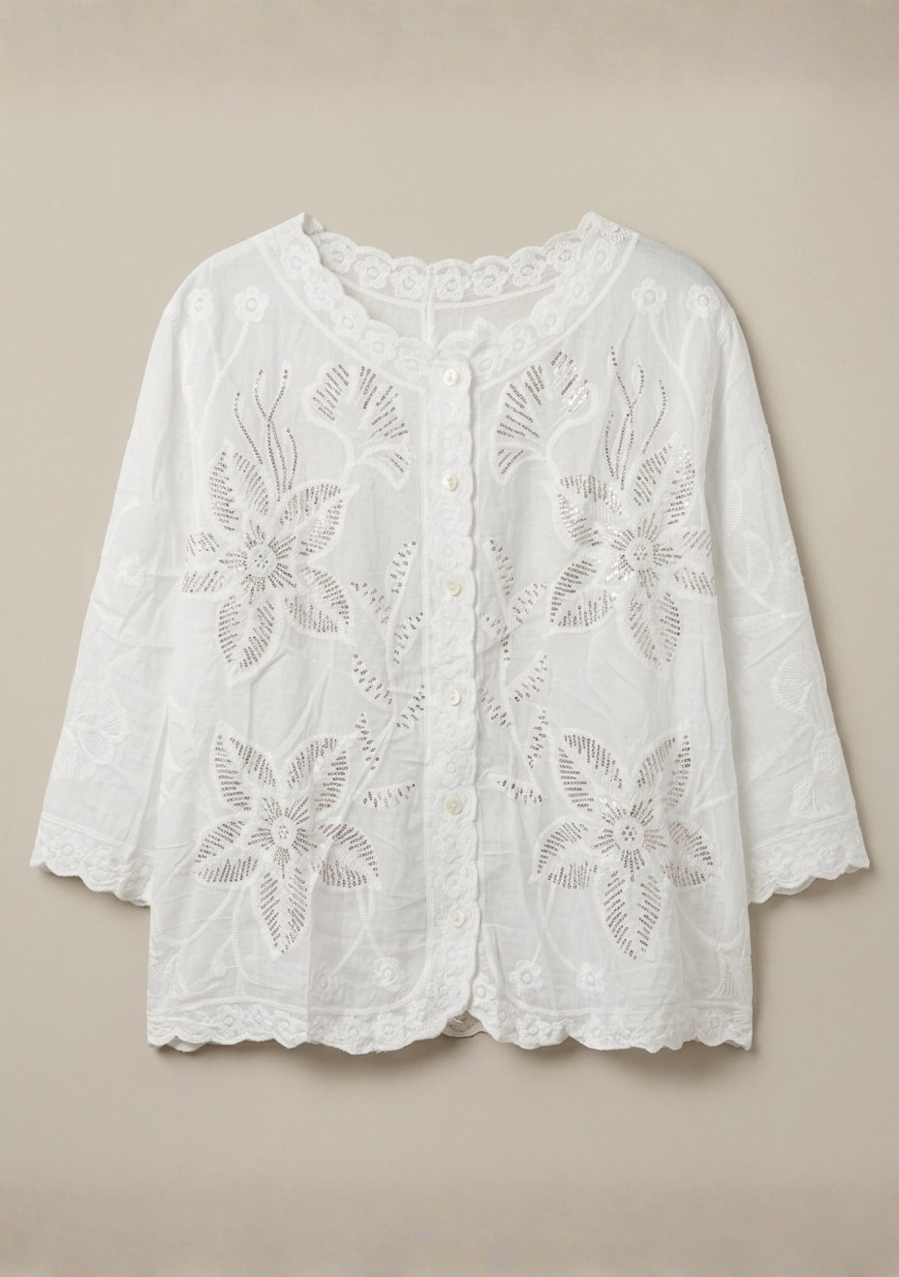 Serein Crochet Top (White)