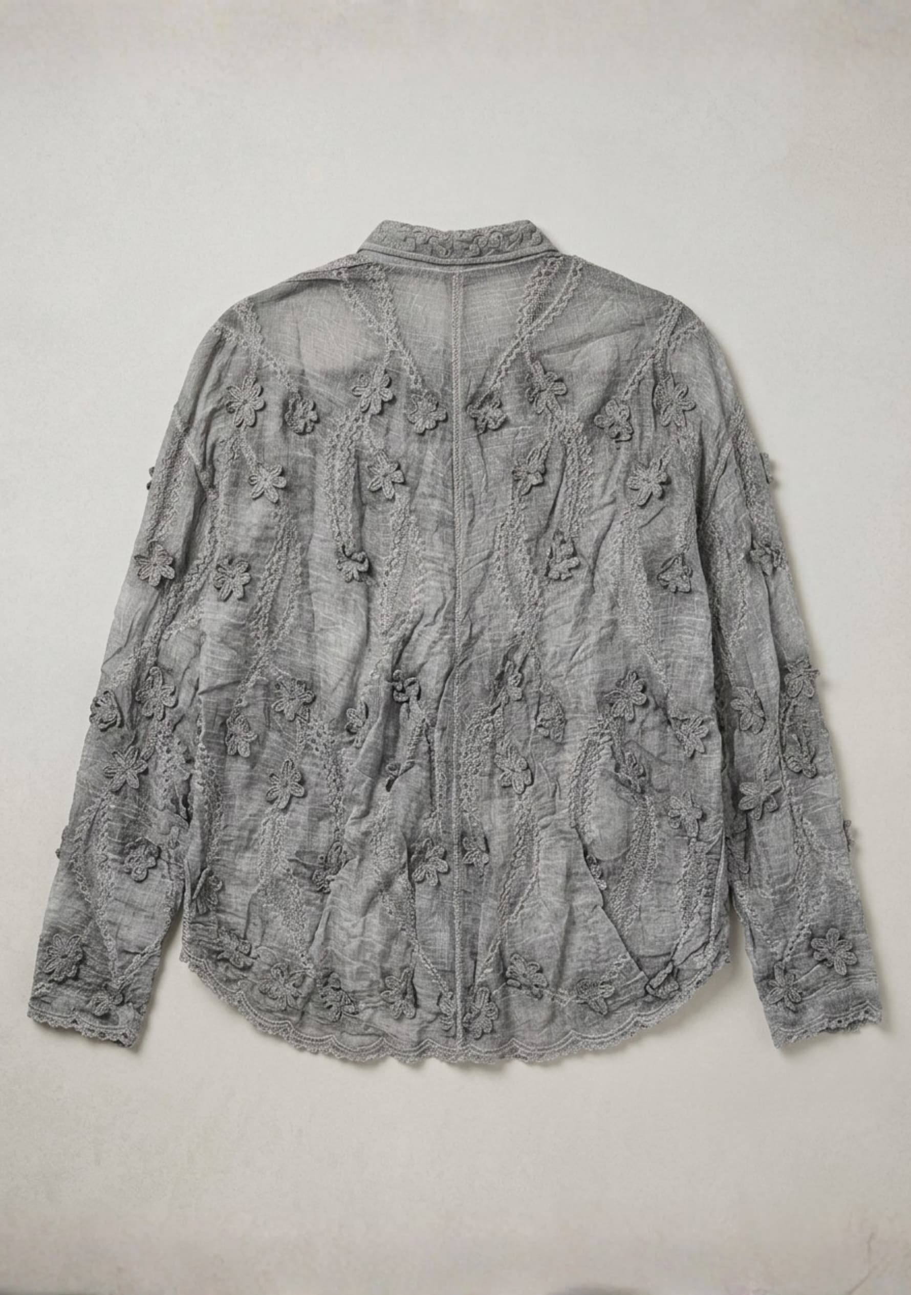 Cinder Crochet Top (Grey)
