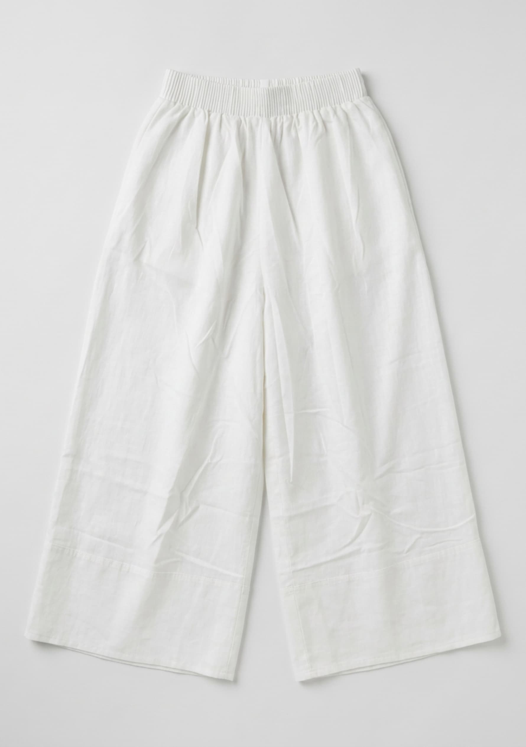 Azure Wide-Leg Pants (White)