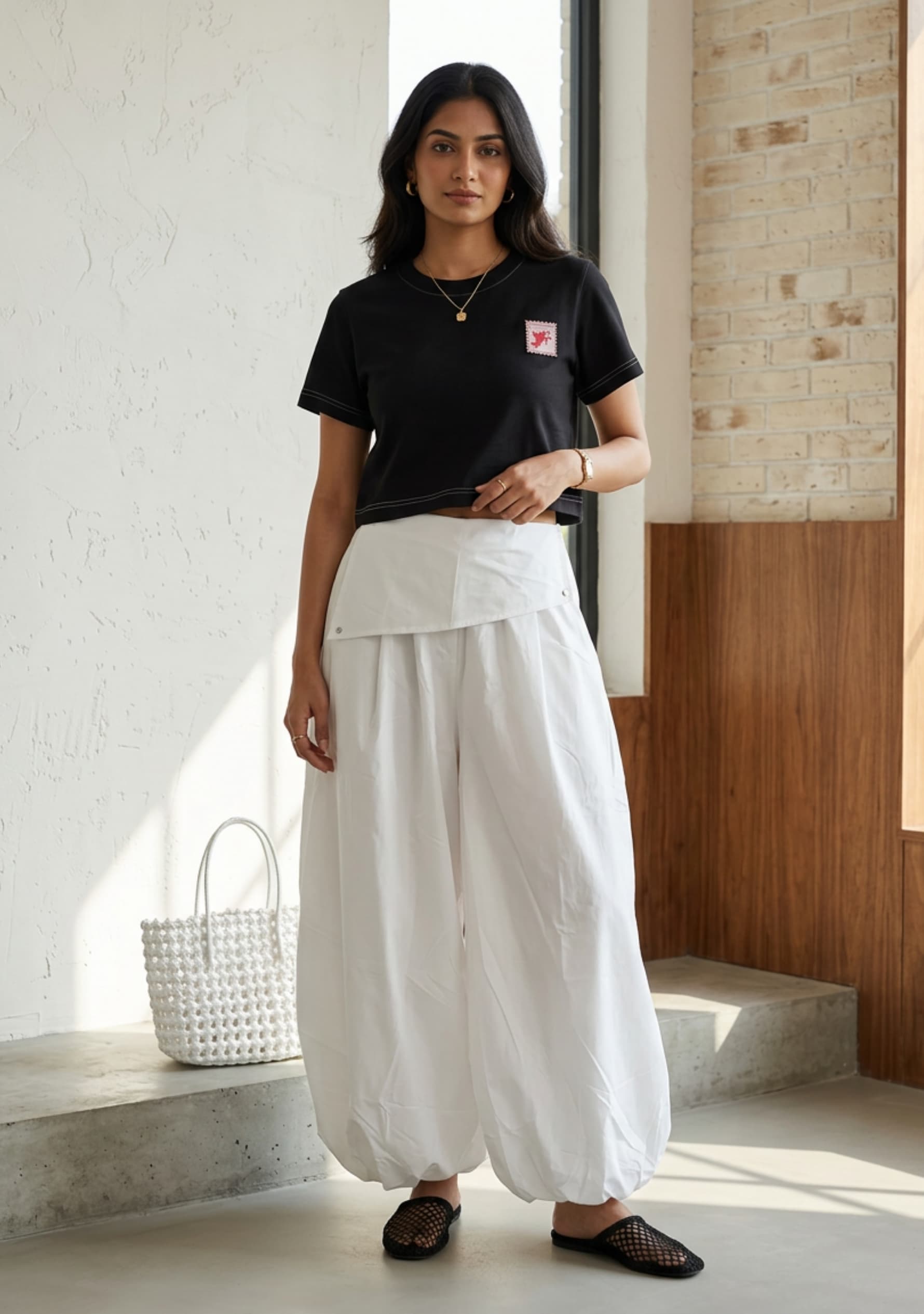 Urban Bubble Pants (White)