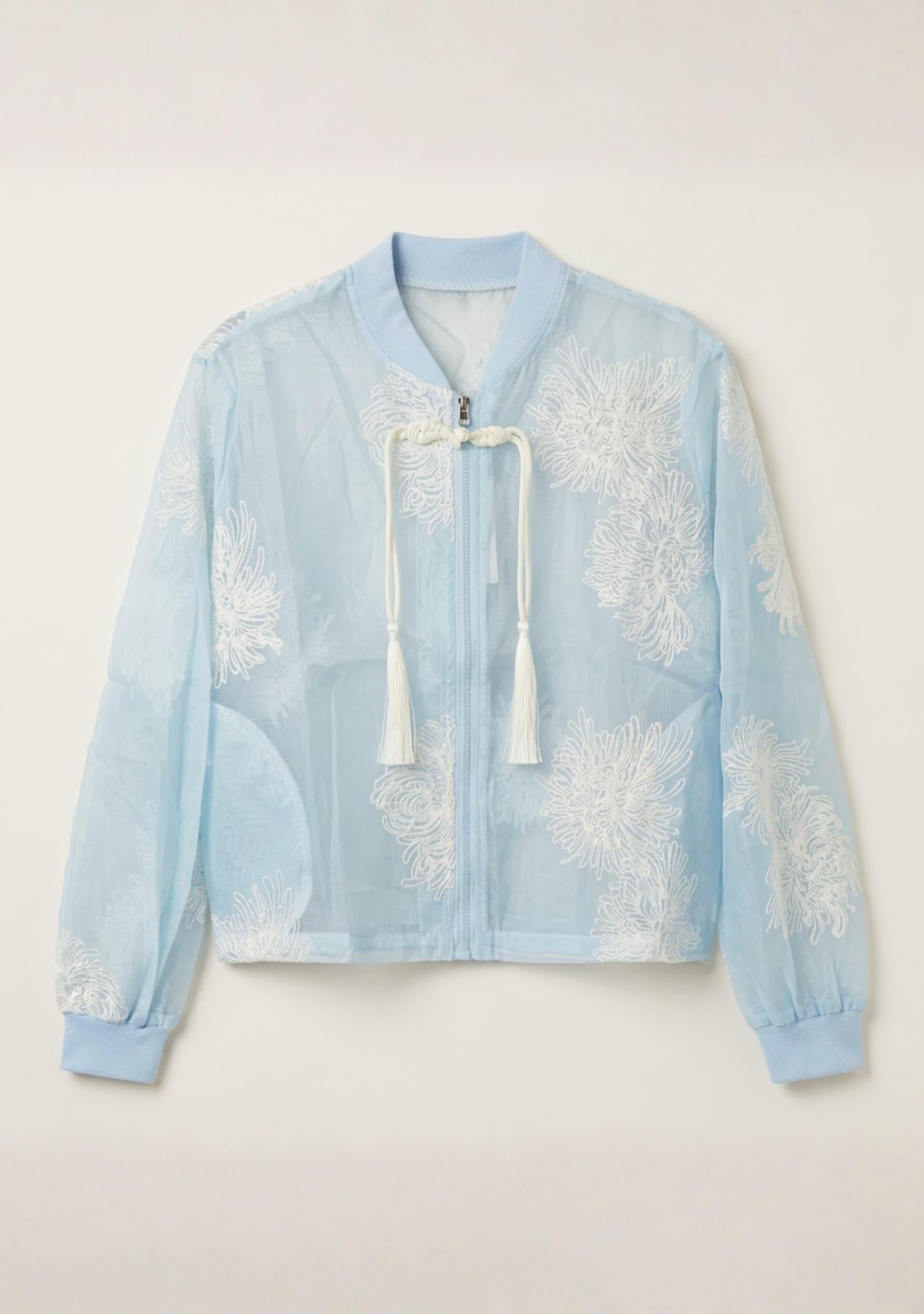 Chrysa Overlay Jacket (Sky Blue)