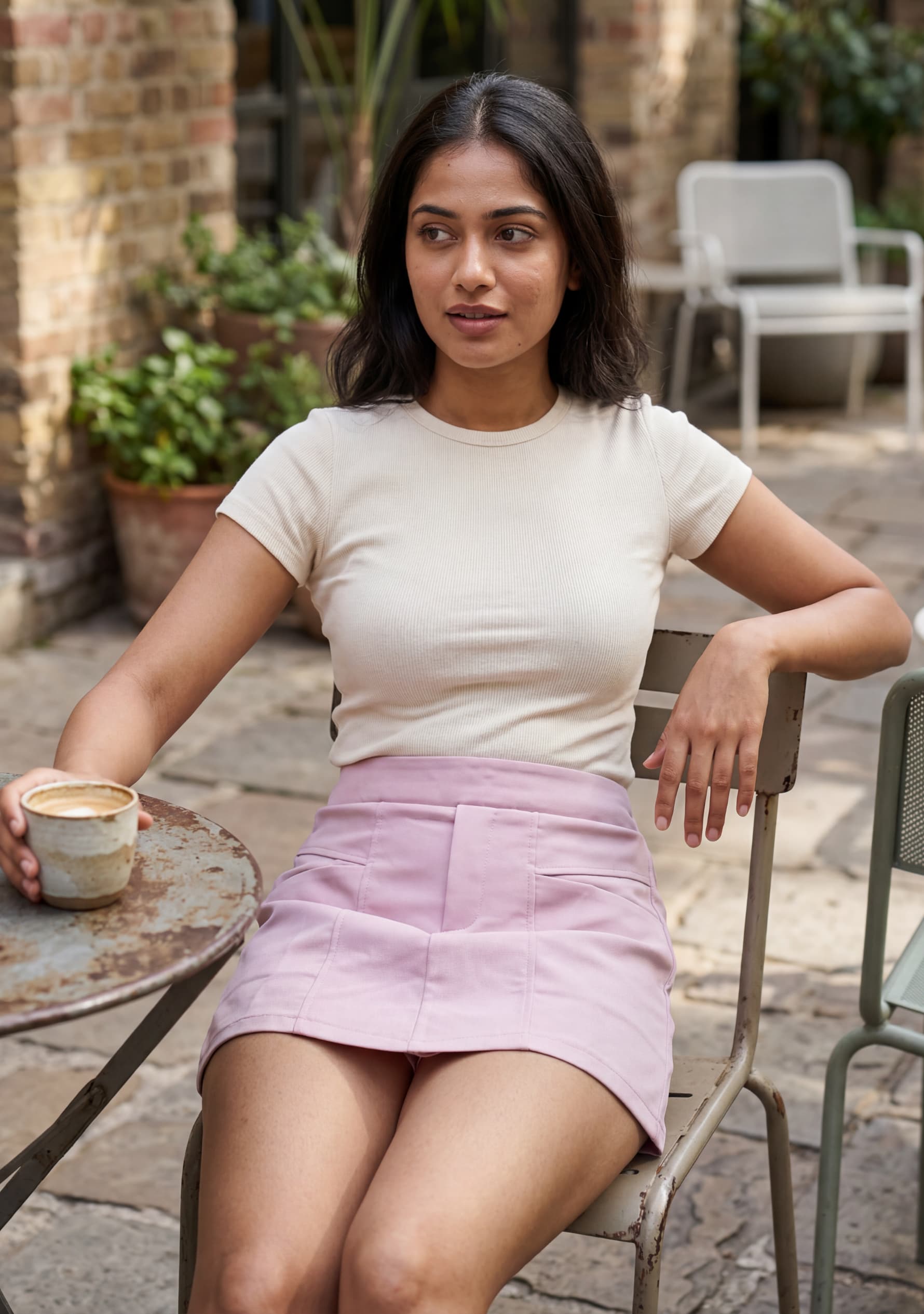 Rose Pleated Skort (Lavender)