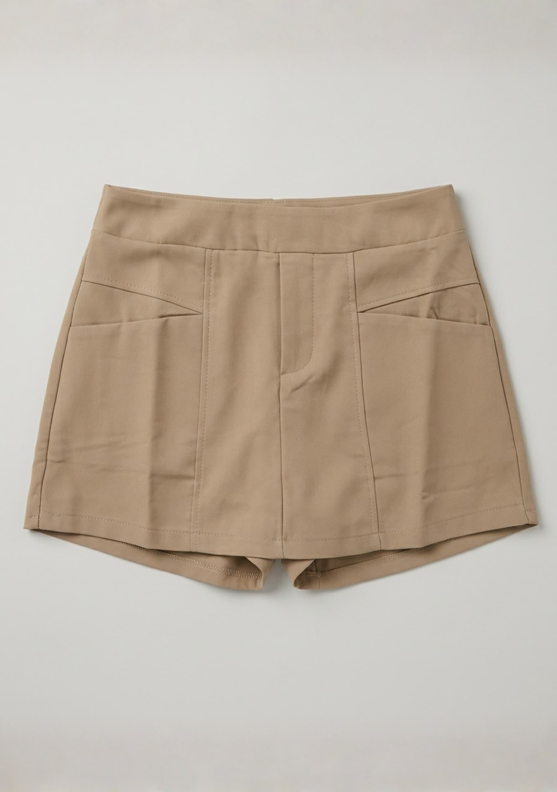 Rose Pleated Skort (Beige)