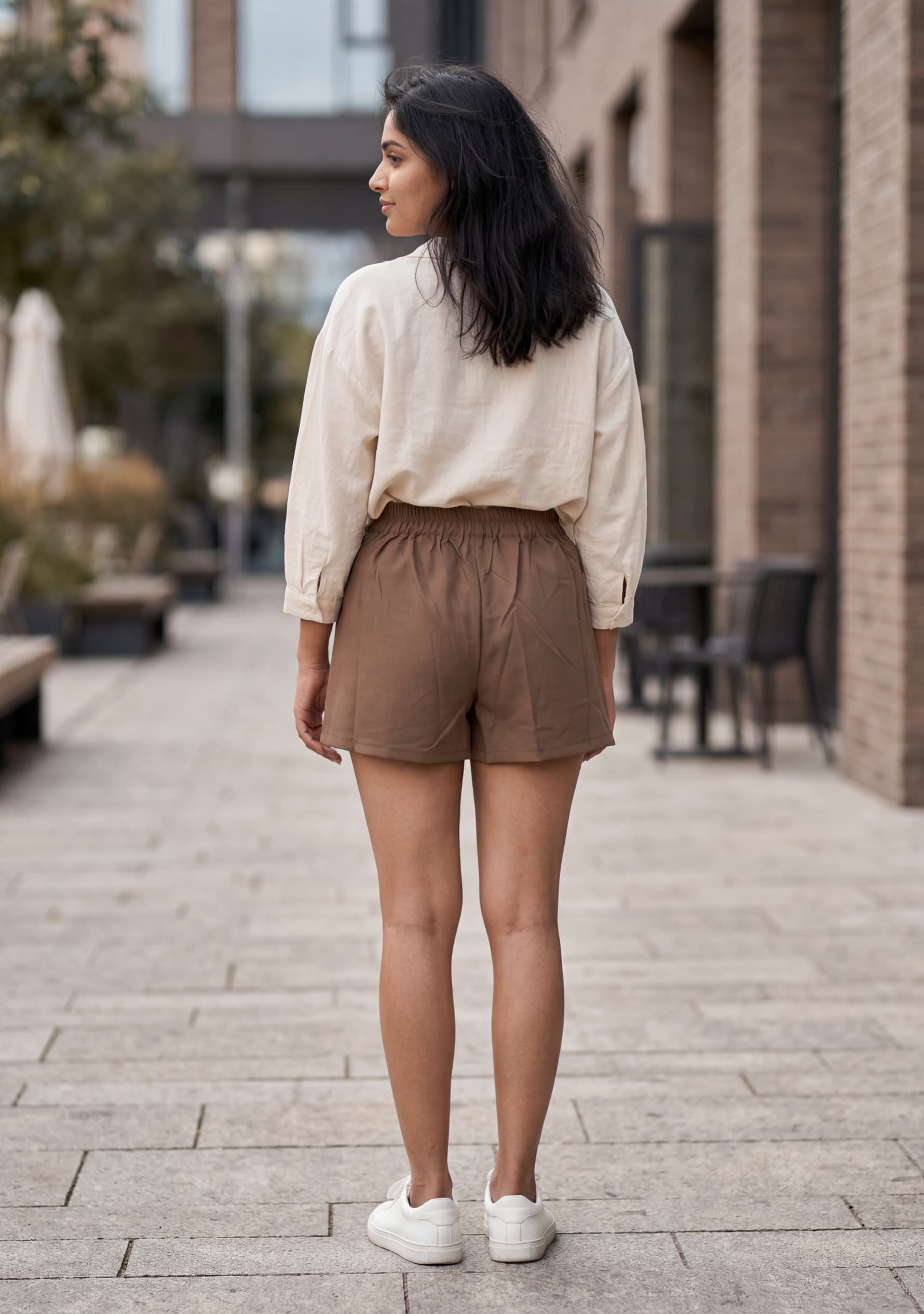 Rose Pleated Skort (Earth Brown)