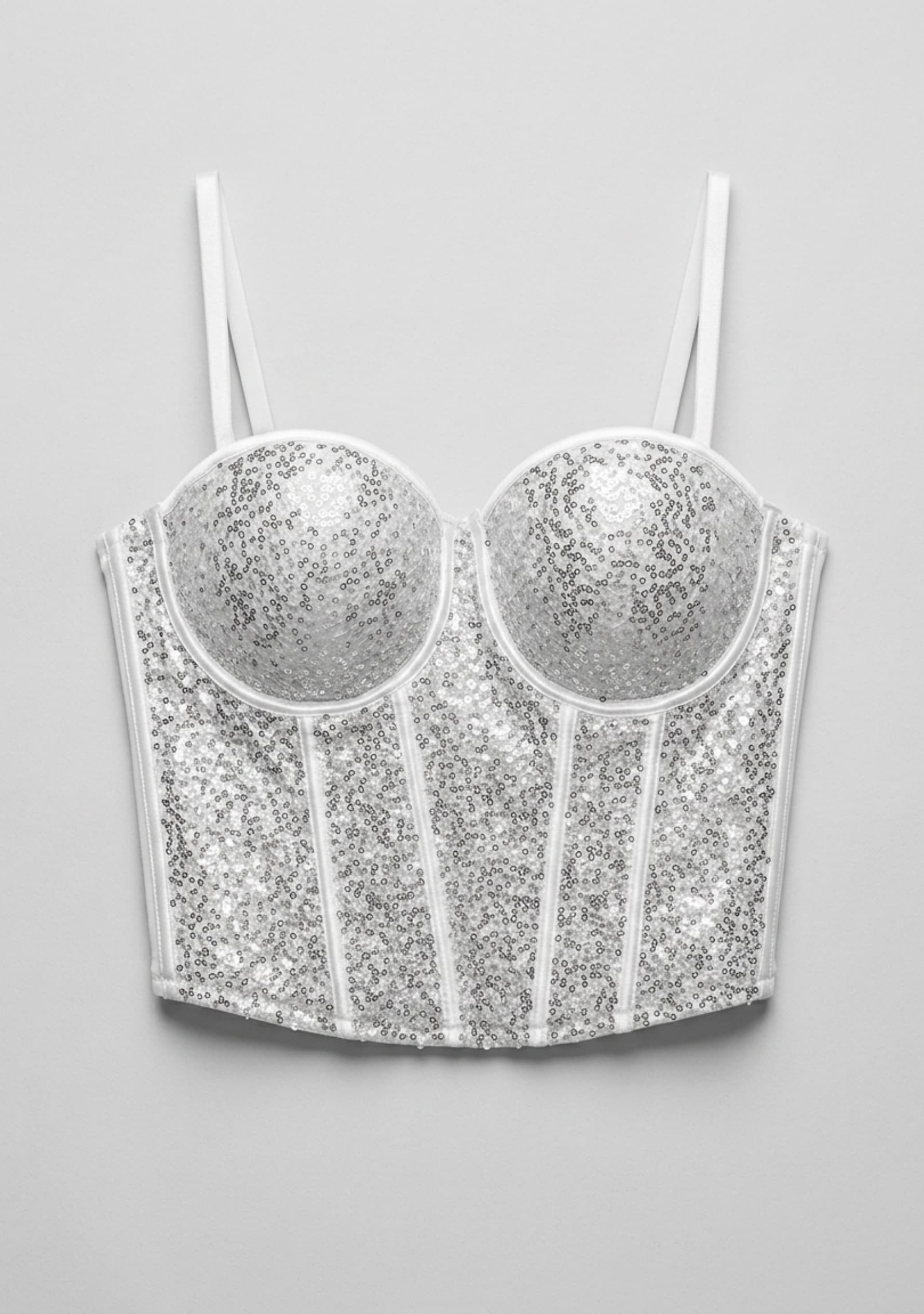 Lustre Corset Top (White)