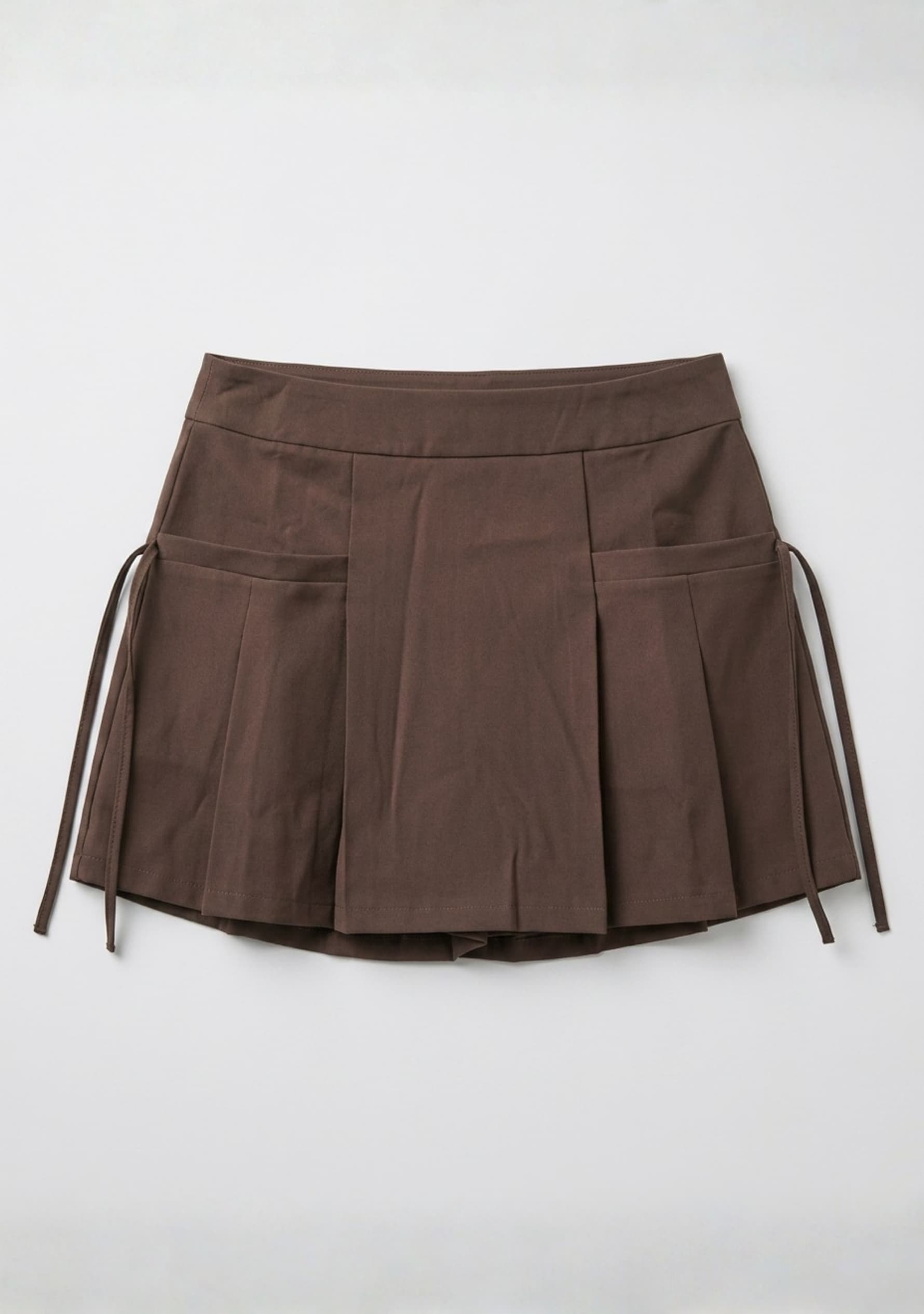 Willow Drawcord Skort (Dark Brown)