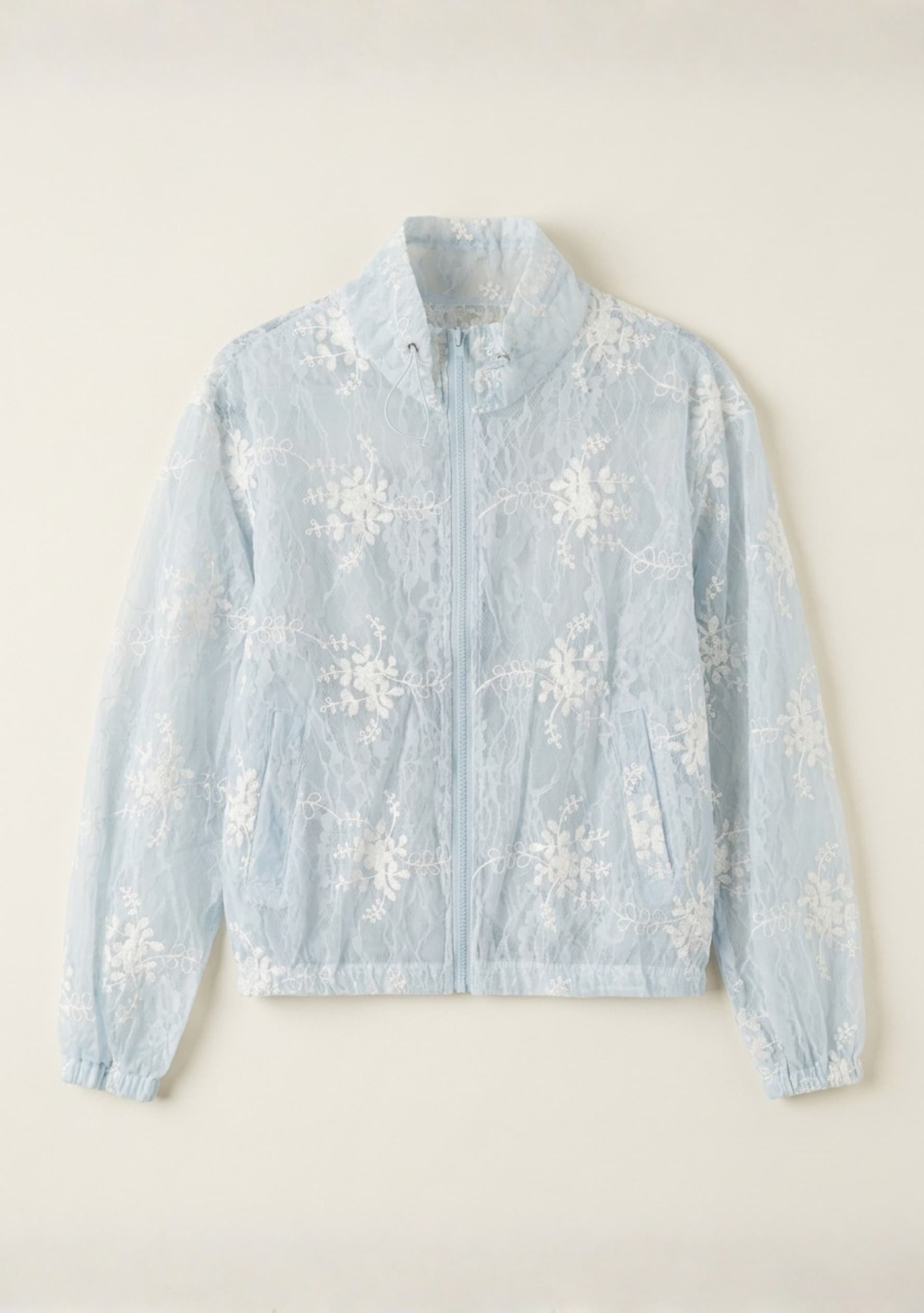 Florique Overlay Jacket (Sky Blue)