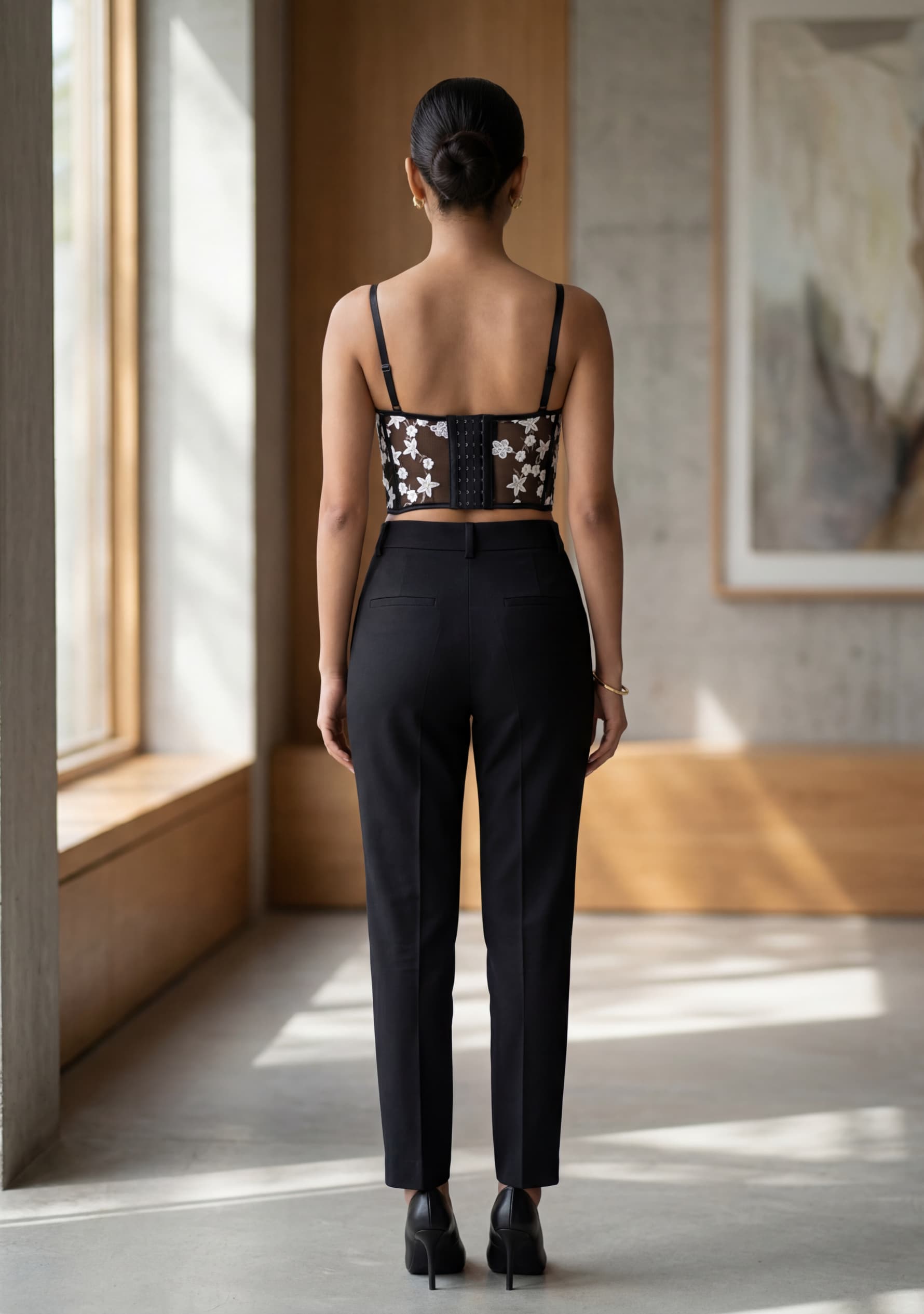 Ivorelle Corset Top (Black)