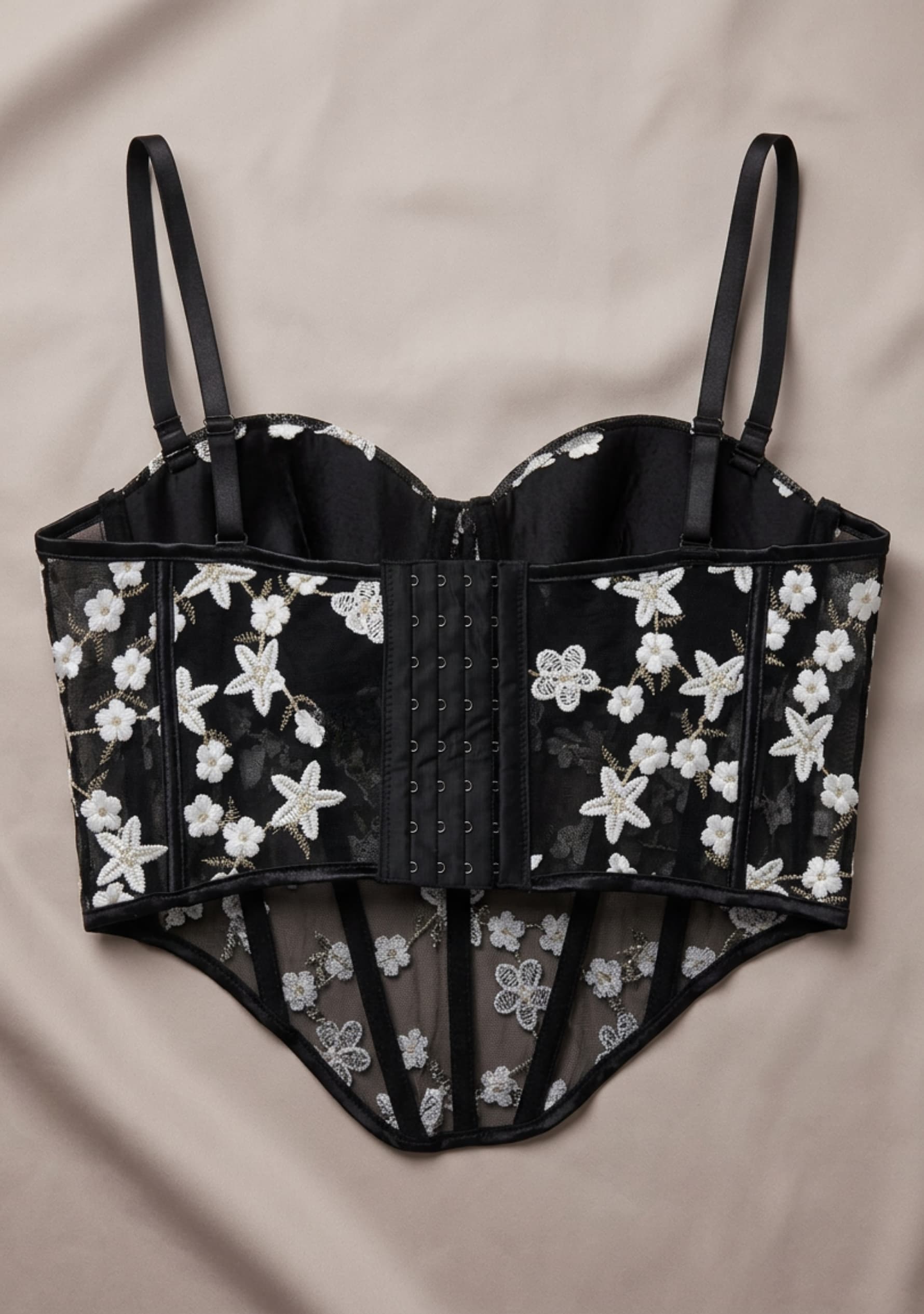 Ivorelle Corset Top (Black)