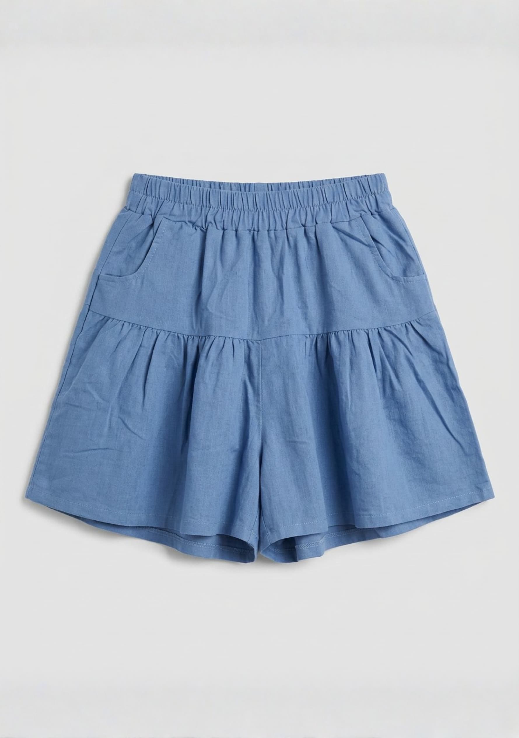 Daisy Ruffle Skort (Light Denim)