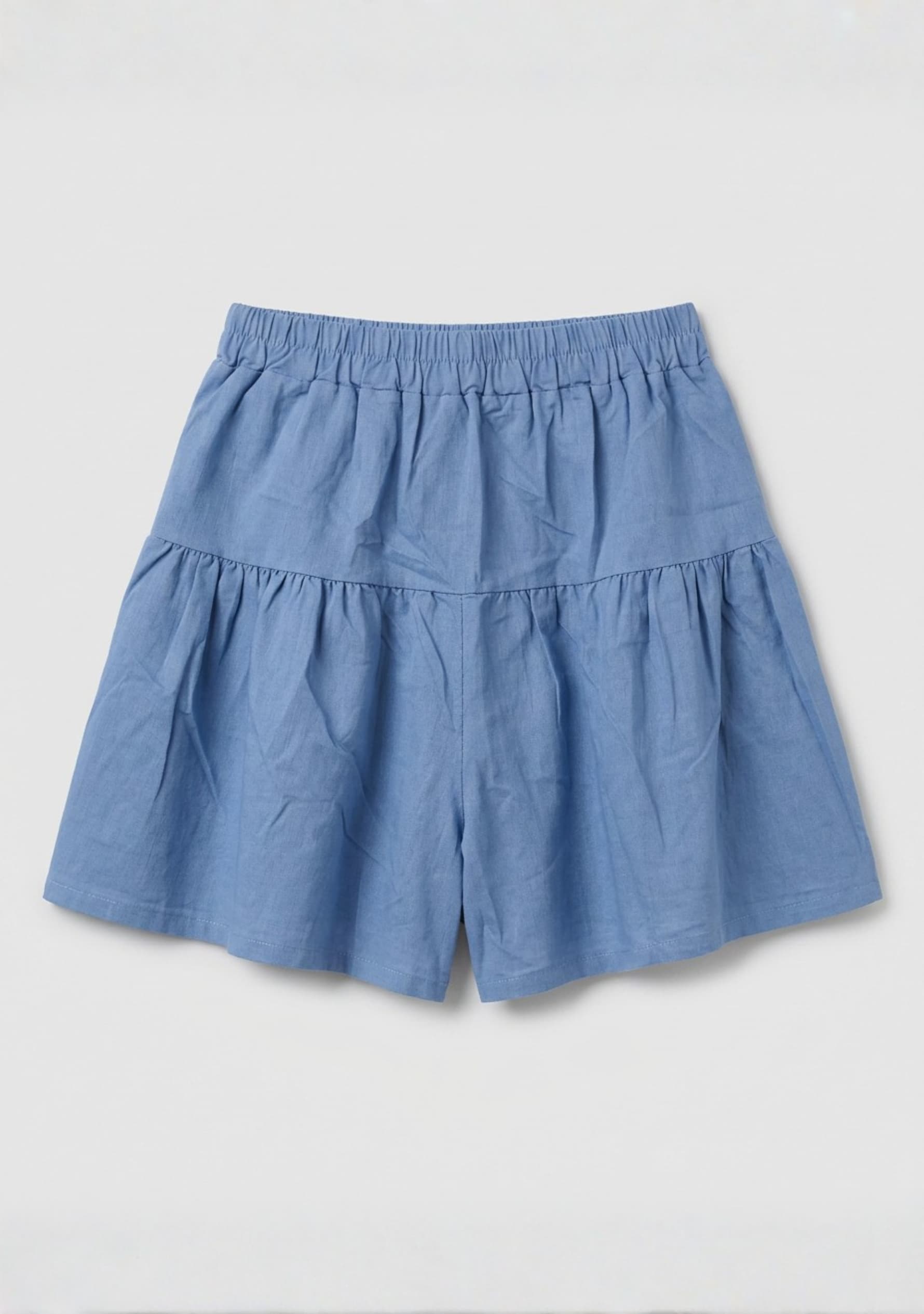 Daisy Ruffle Skort (Light Denim)