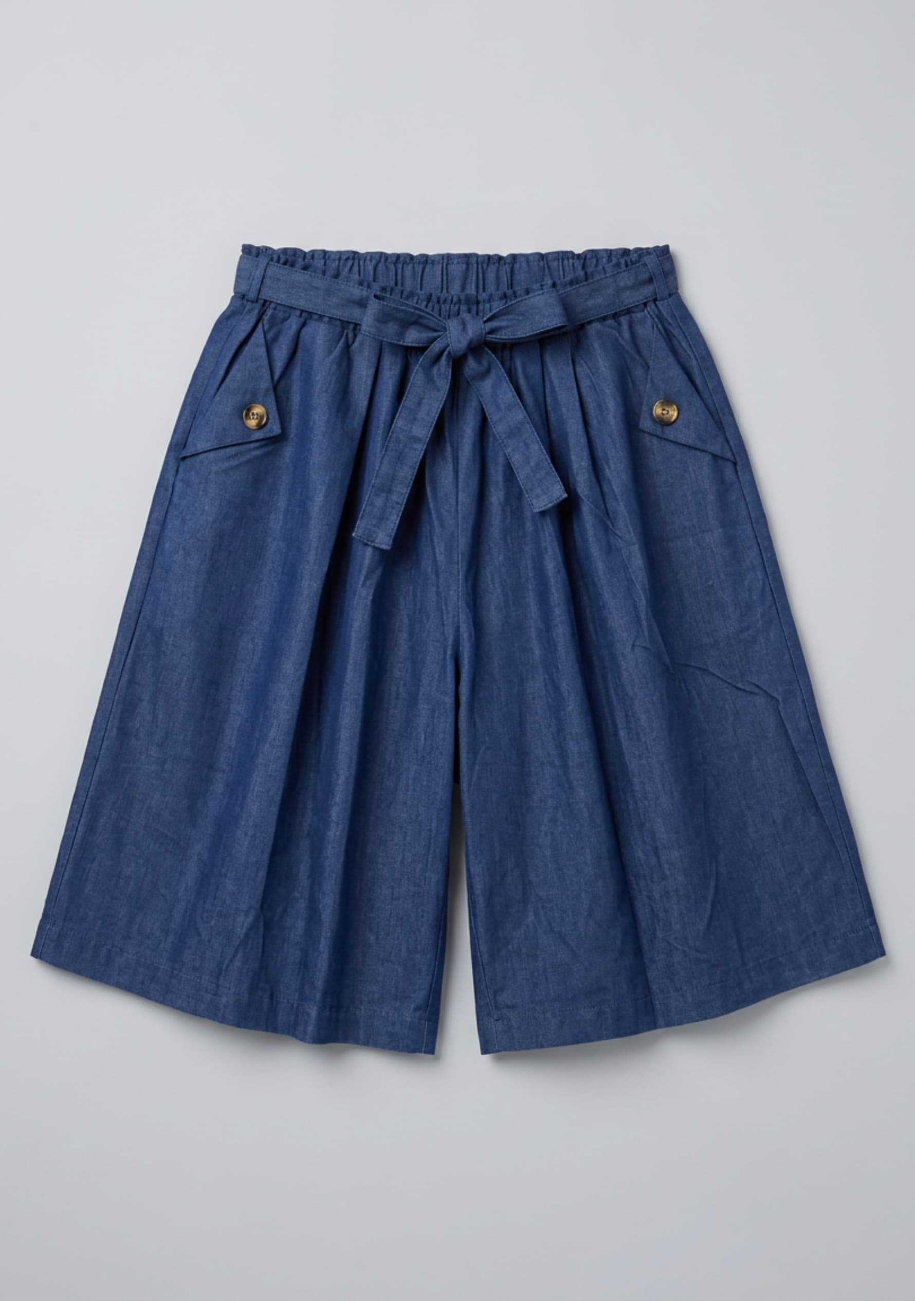 Harbour Wide-Leg Shorts (Denim)