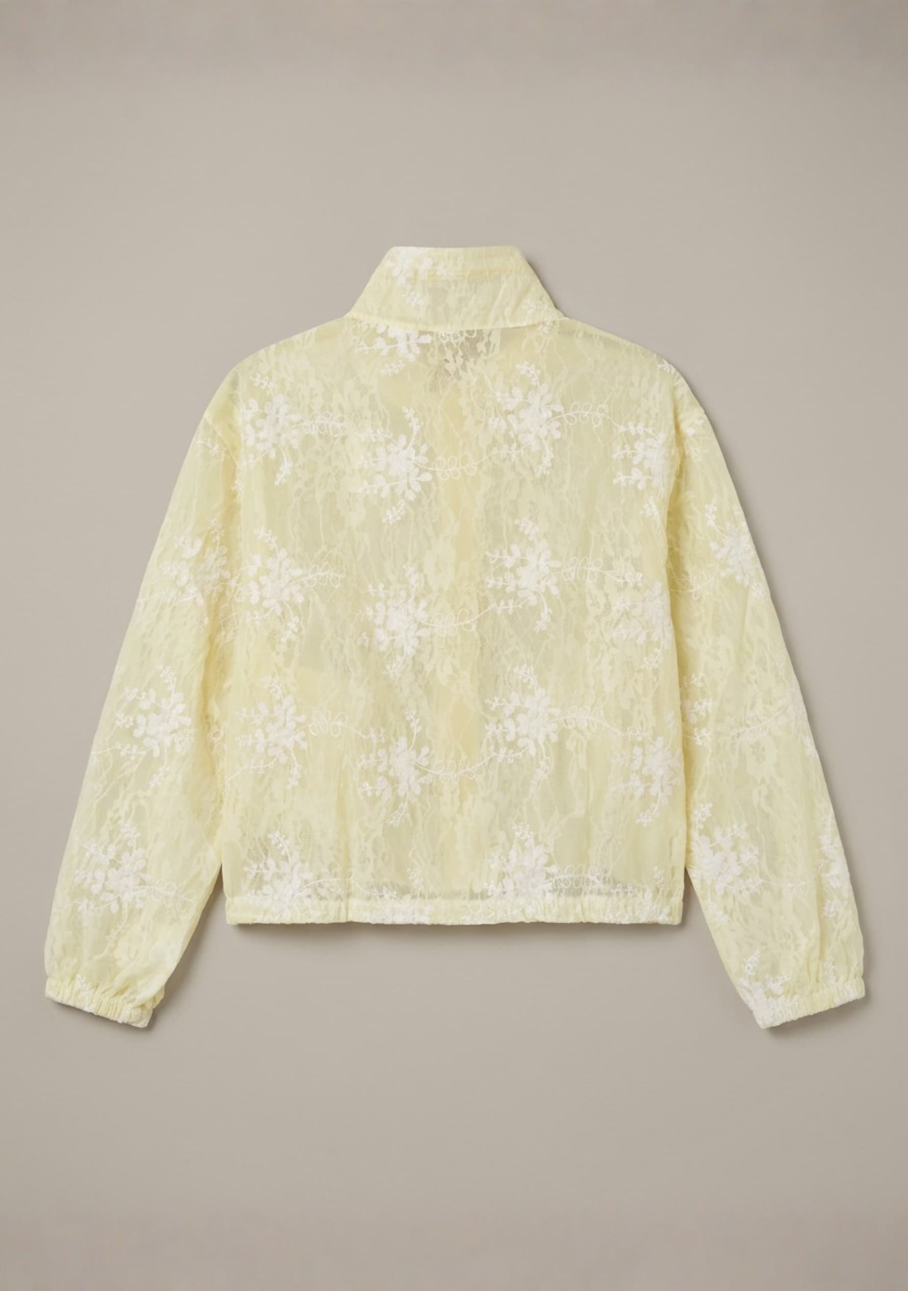 Florique Overlay Jacket (Pastel Yellow)