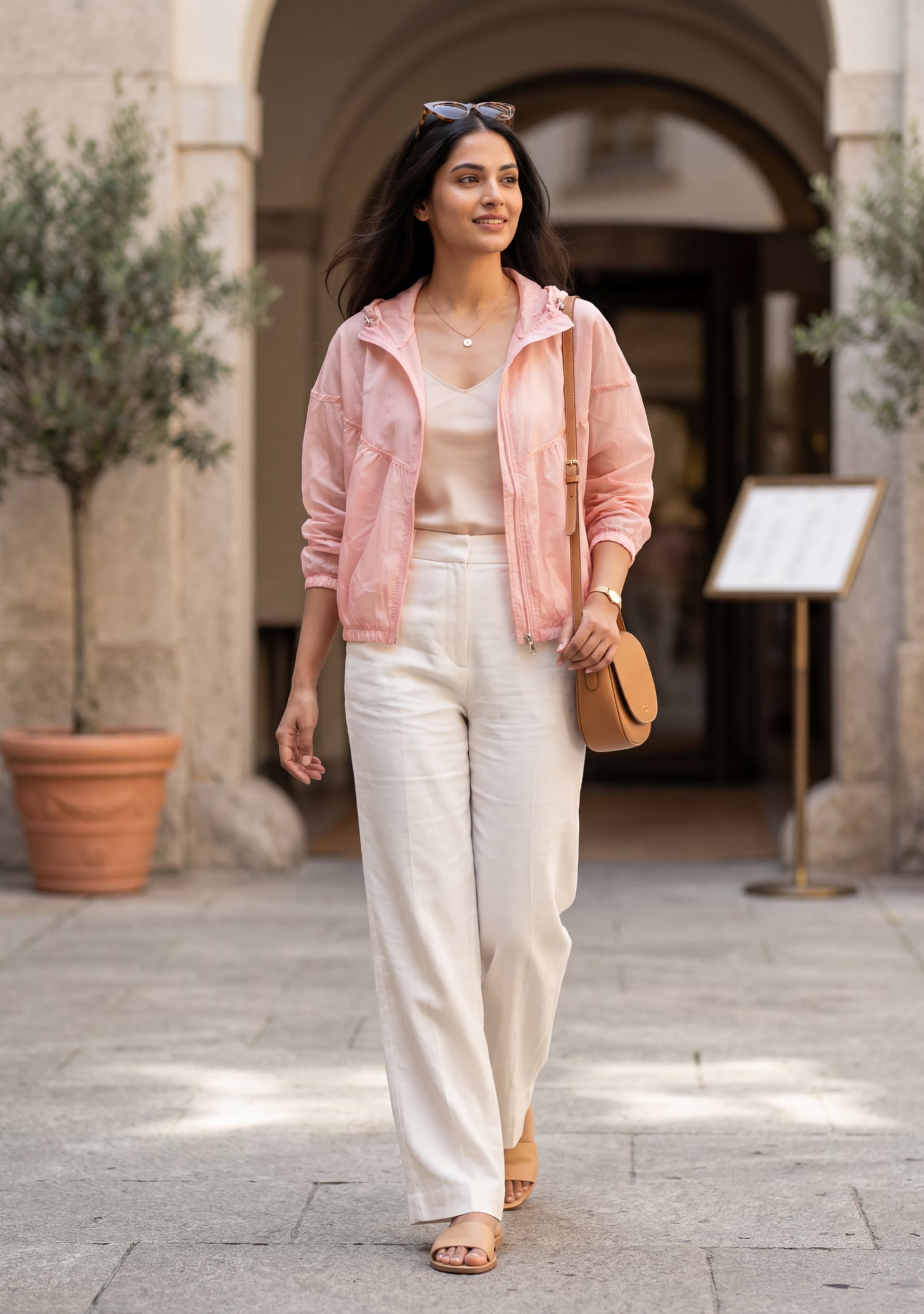 Serelle Overlay Jacket (Light Pink)