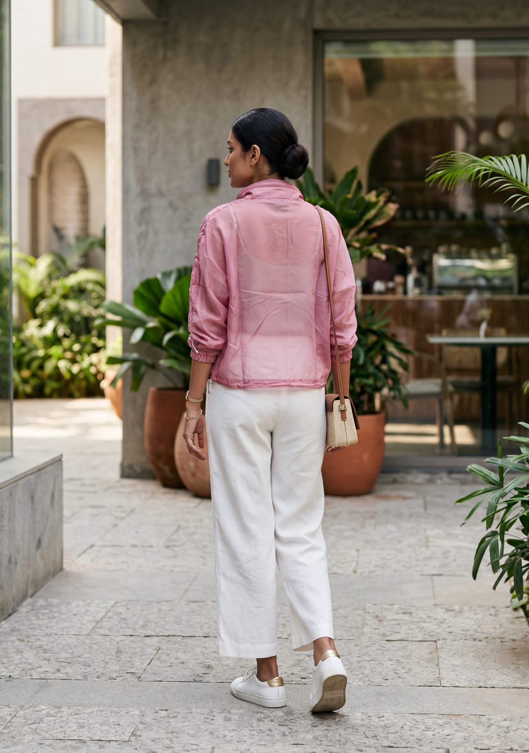 Veil Overlay Jacket (Pink)