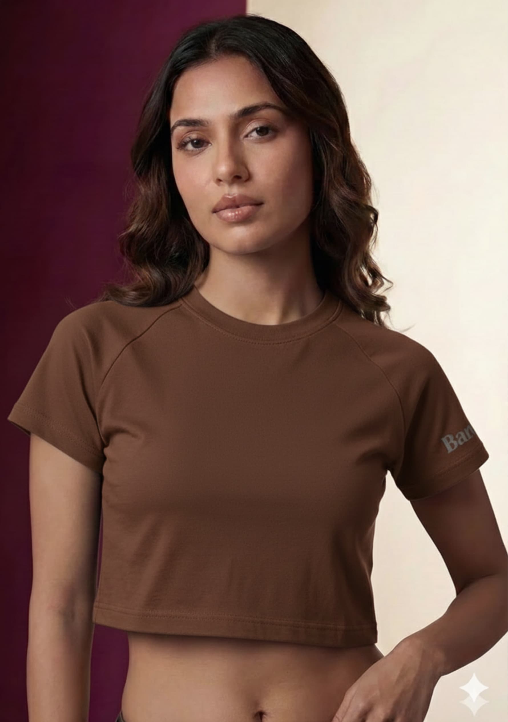 Daily Form (Brown) Crop Top
