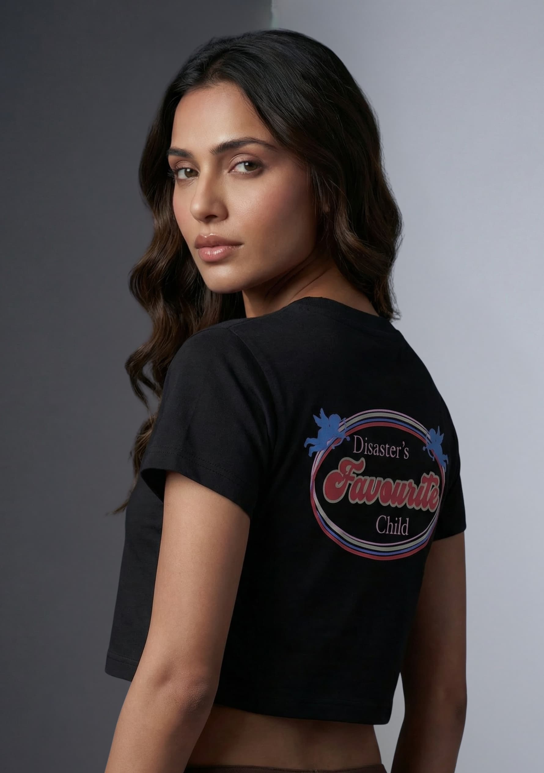 Soft Affair (Black) Crop Top