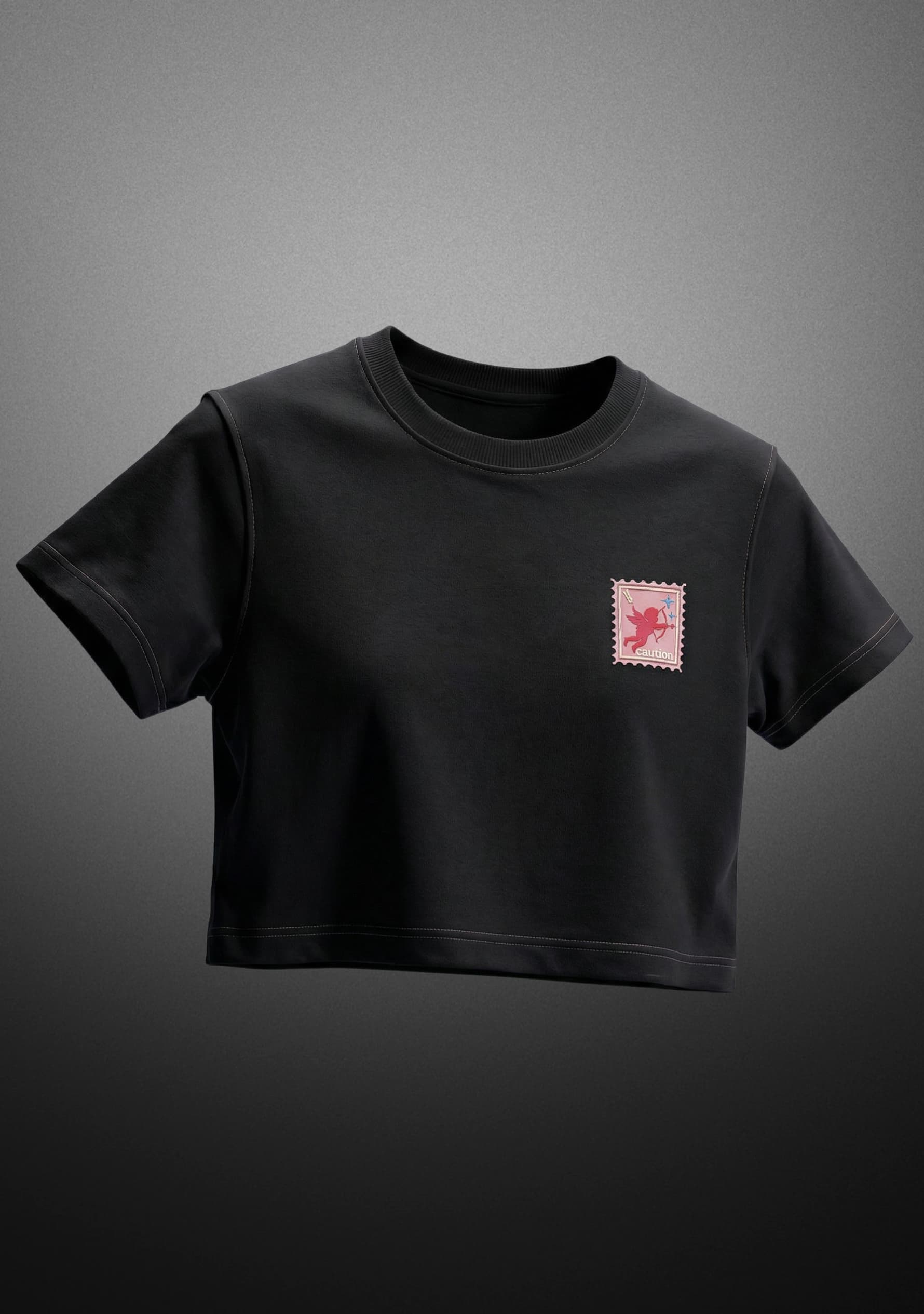 Soft Affair (Black) Crop Top