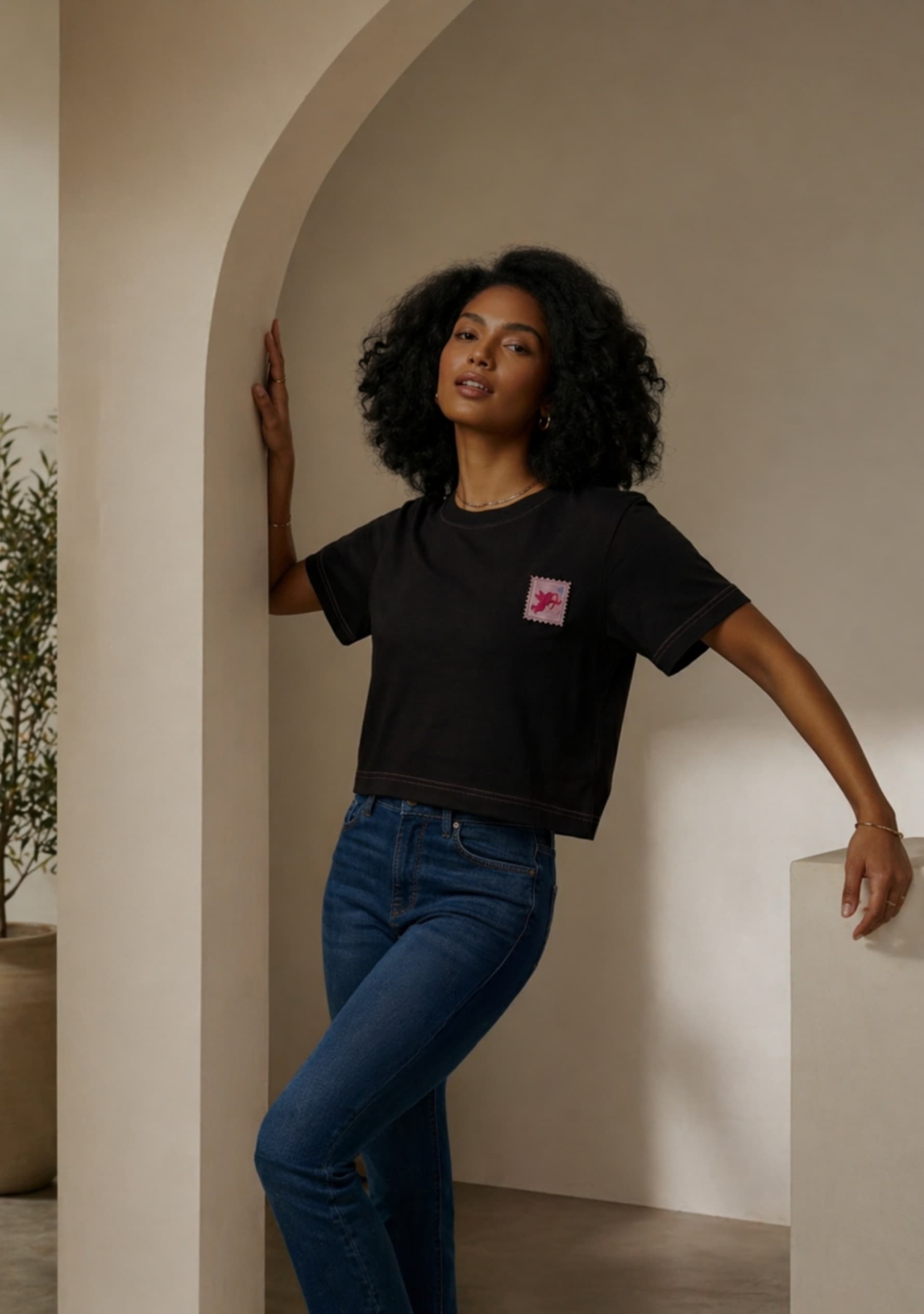 Soft Affair (Black) Crop Top