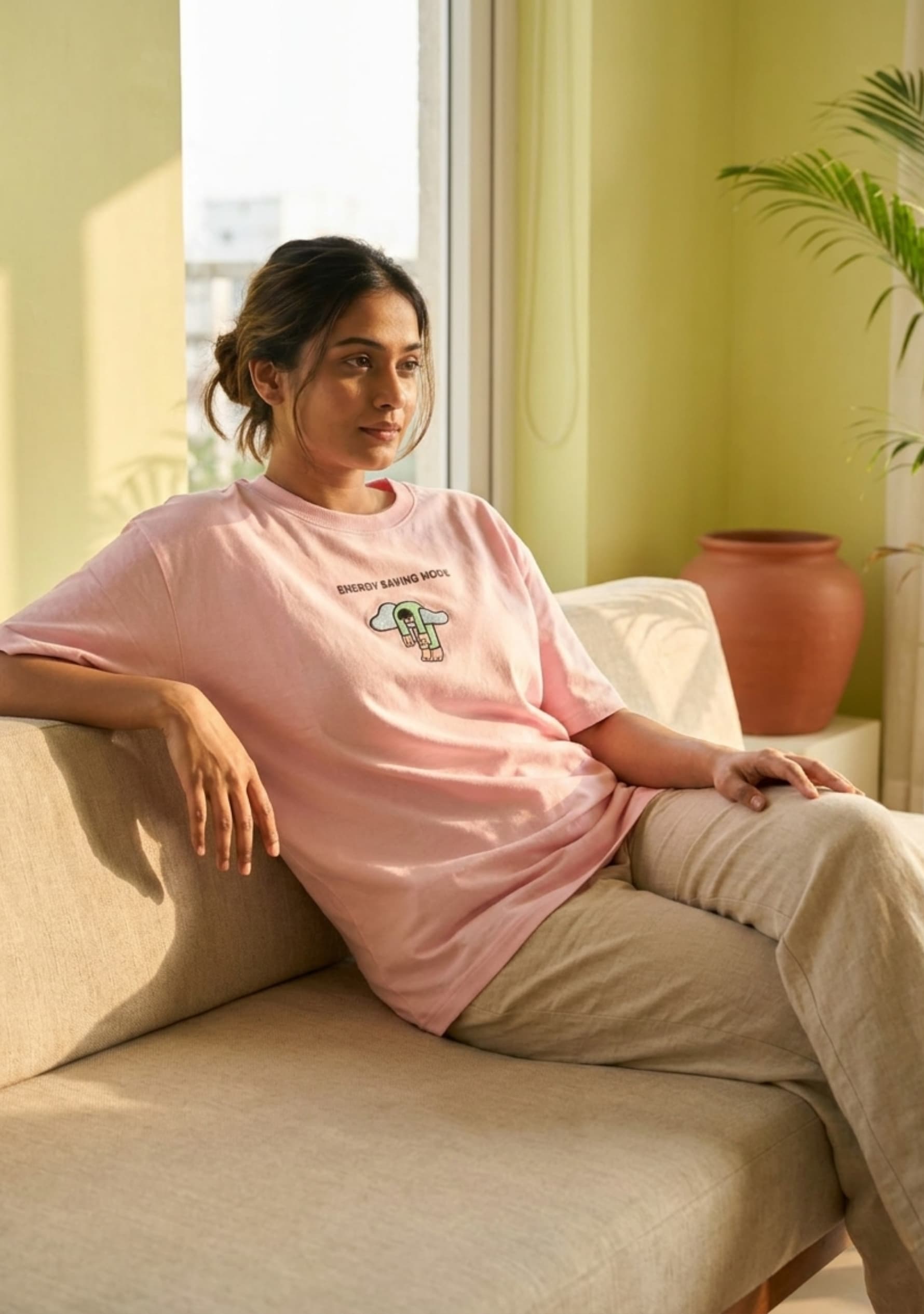 Low Power (Light Pink) Oversized Fit