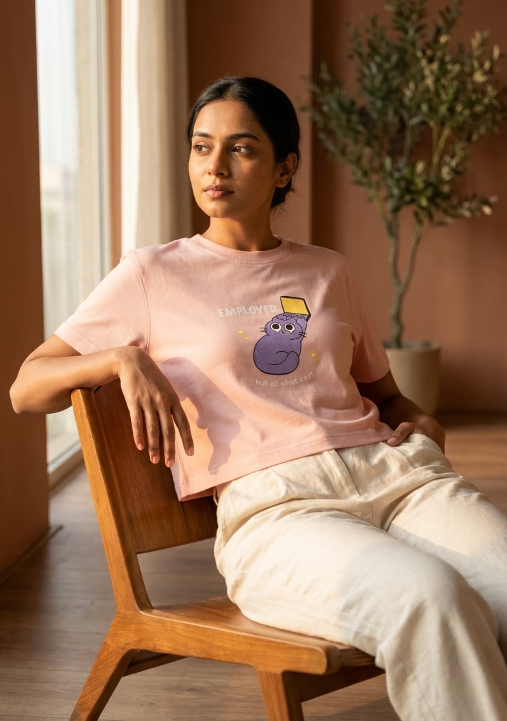 Still Phase (Light Pink) Crop Top