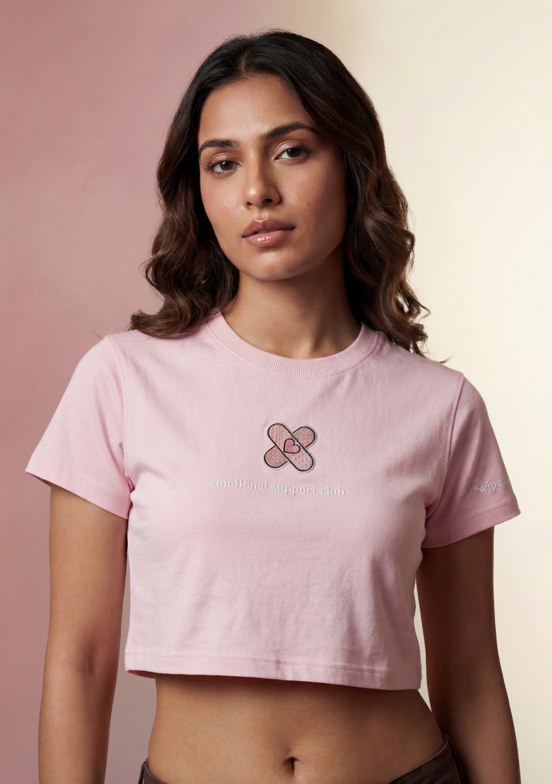 Calm Control (Pink) Crop Top