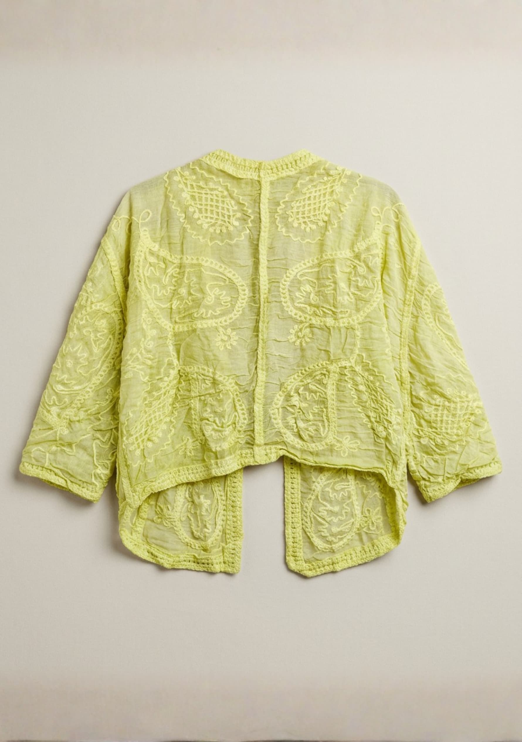 Lunelle Crochet Jacket (Light Green)