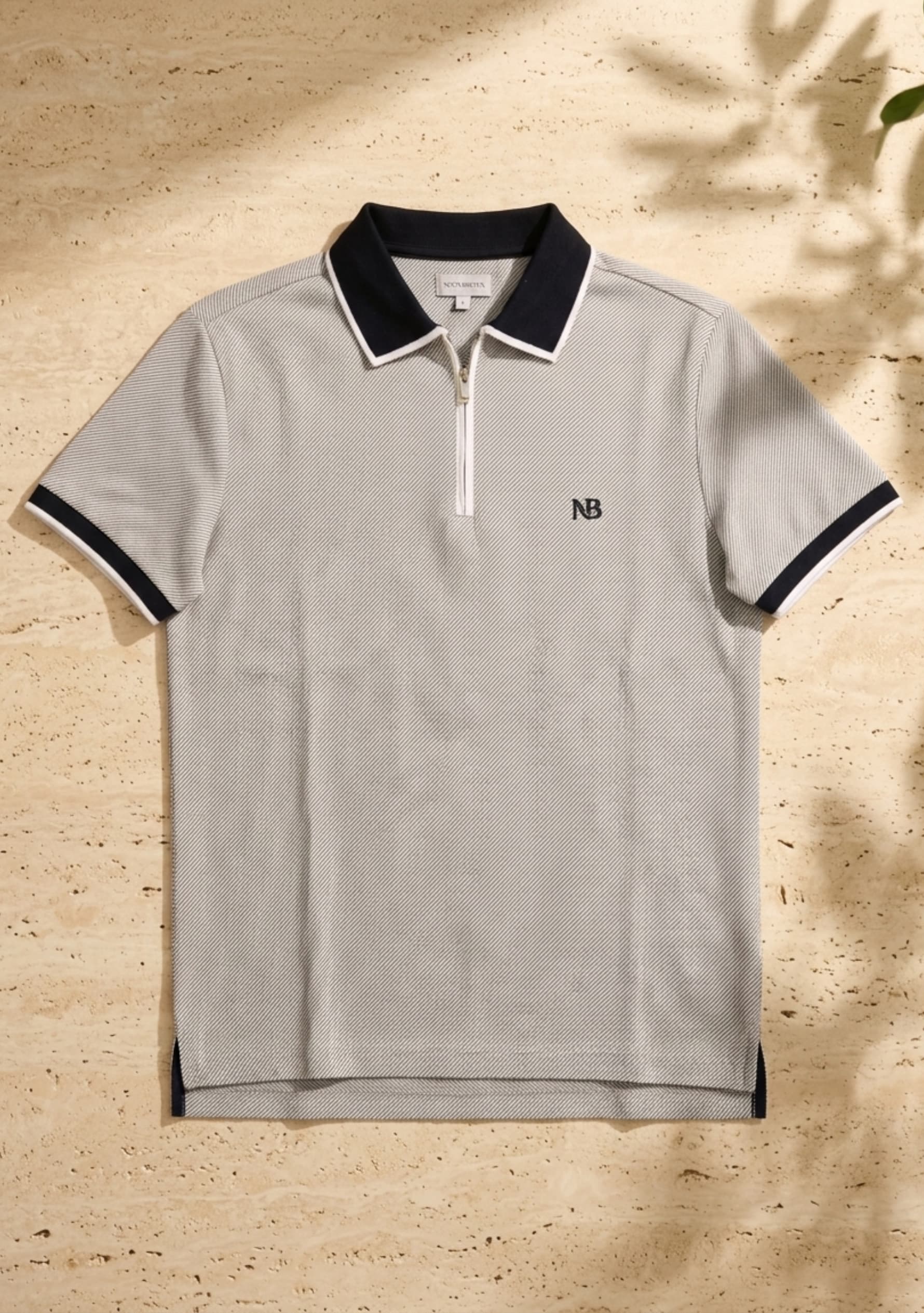 Manhattan (Grey) Zipper Polo