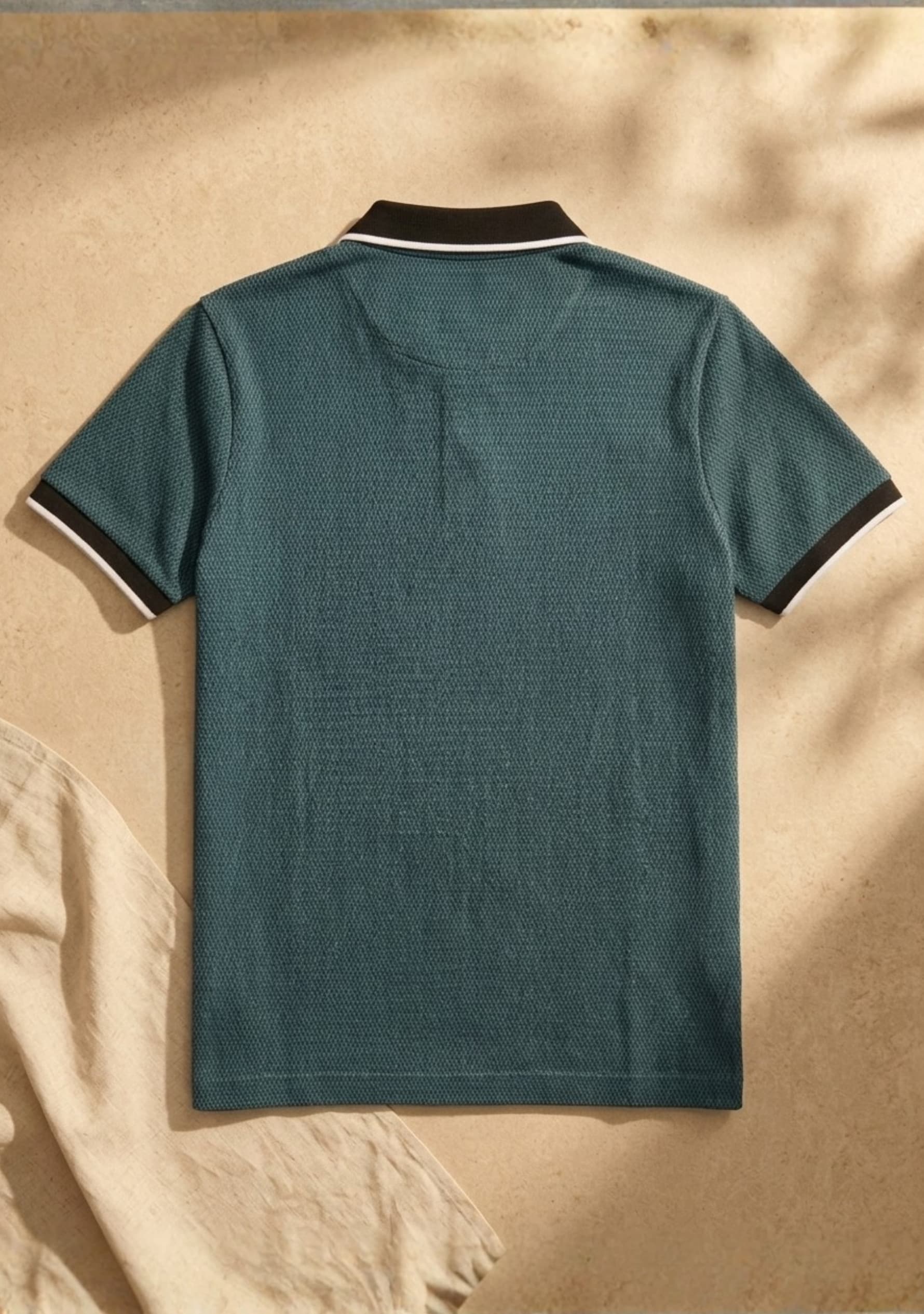 Monaco (Teal) Zipper Polo