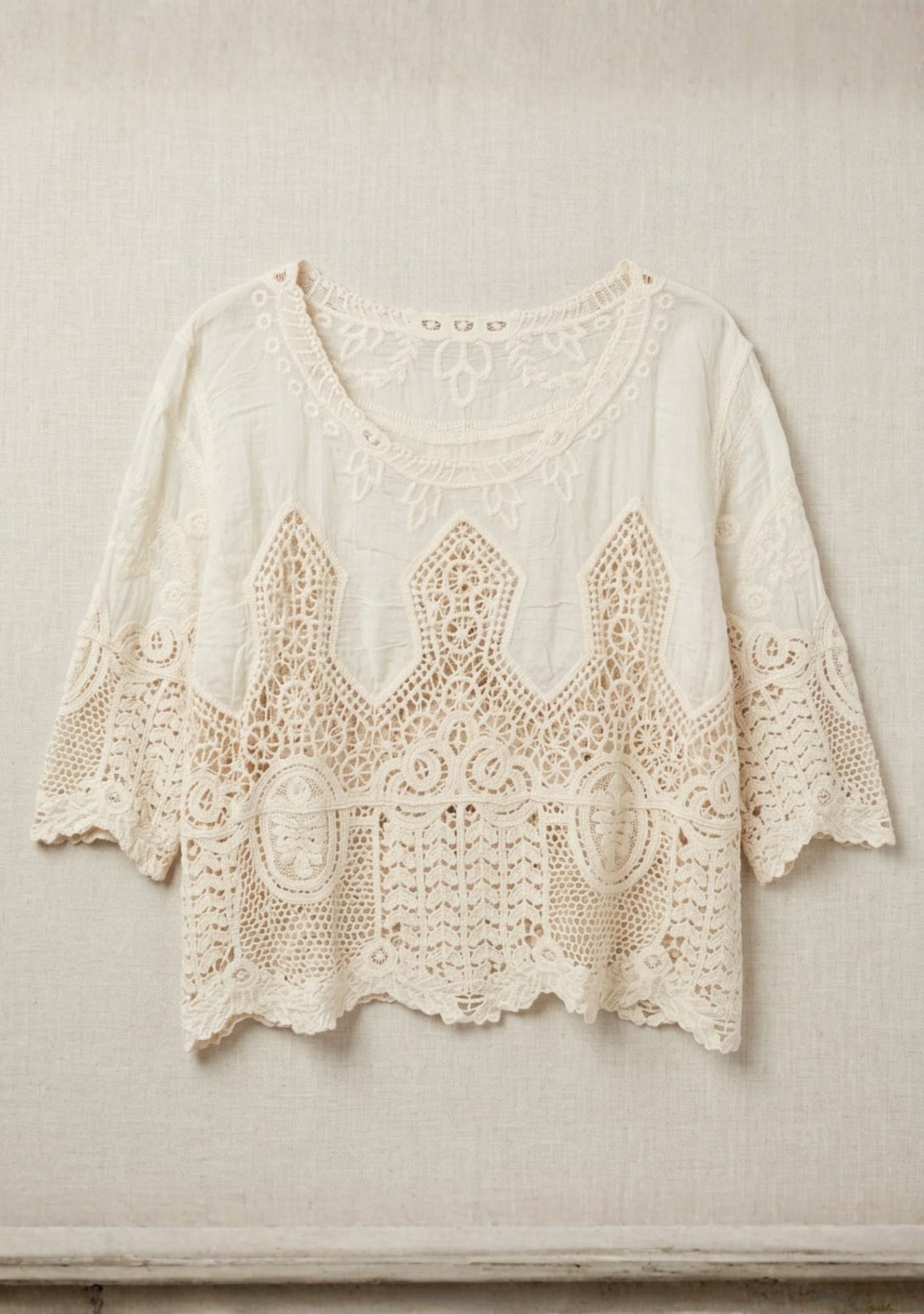 Liora Crochet Top (Cream)