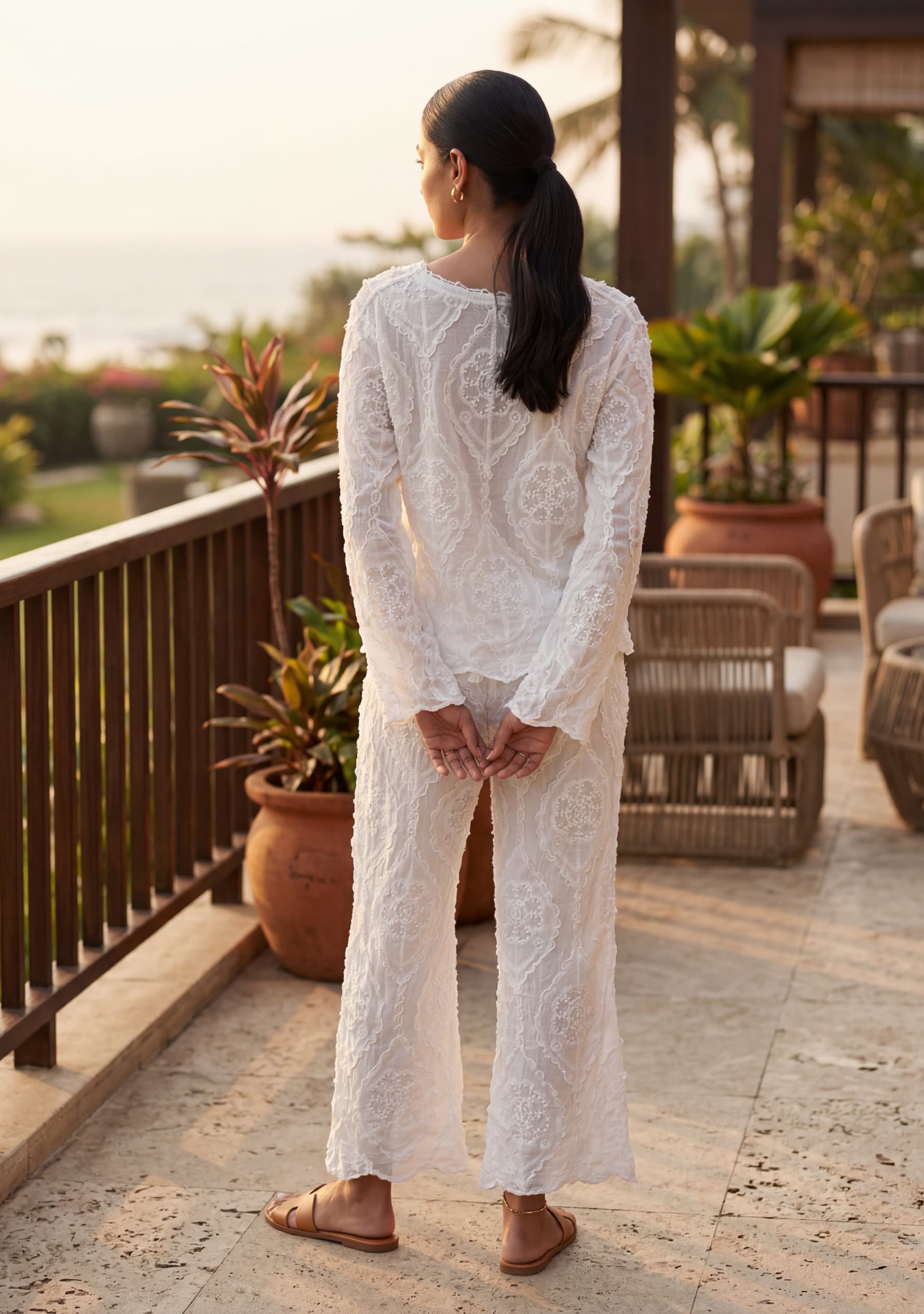 Aurelia Crochet Top (White)