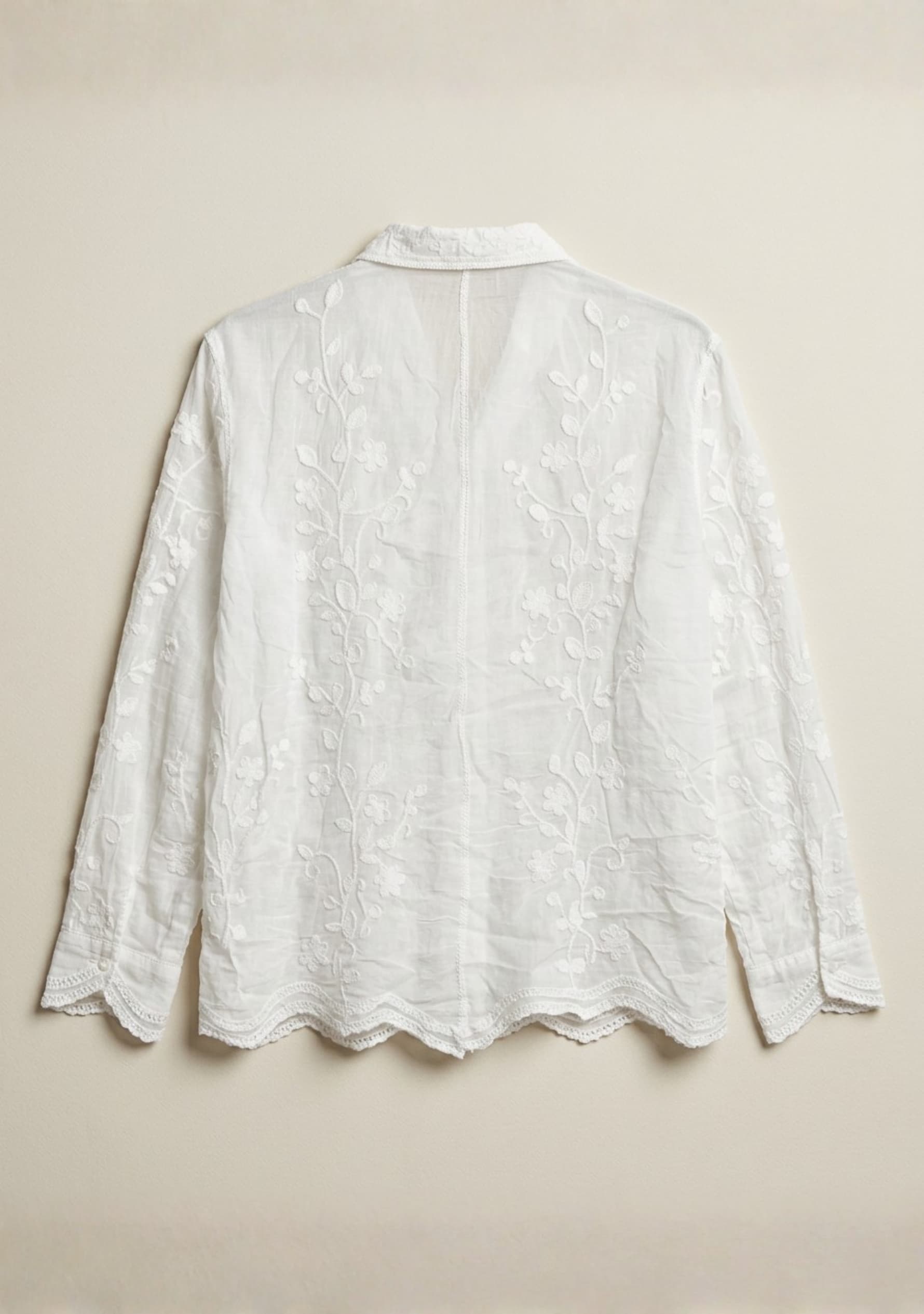 Lunara Crochet Top (White)