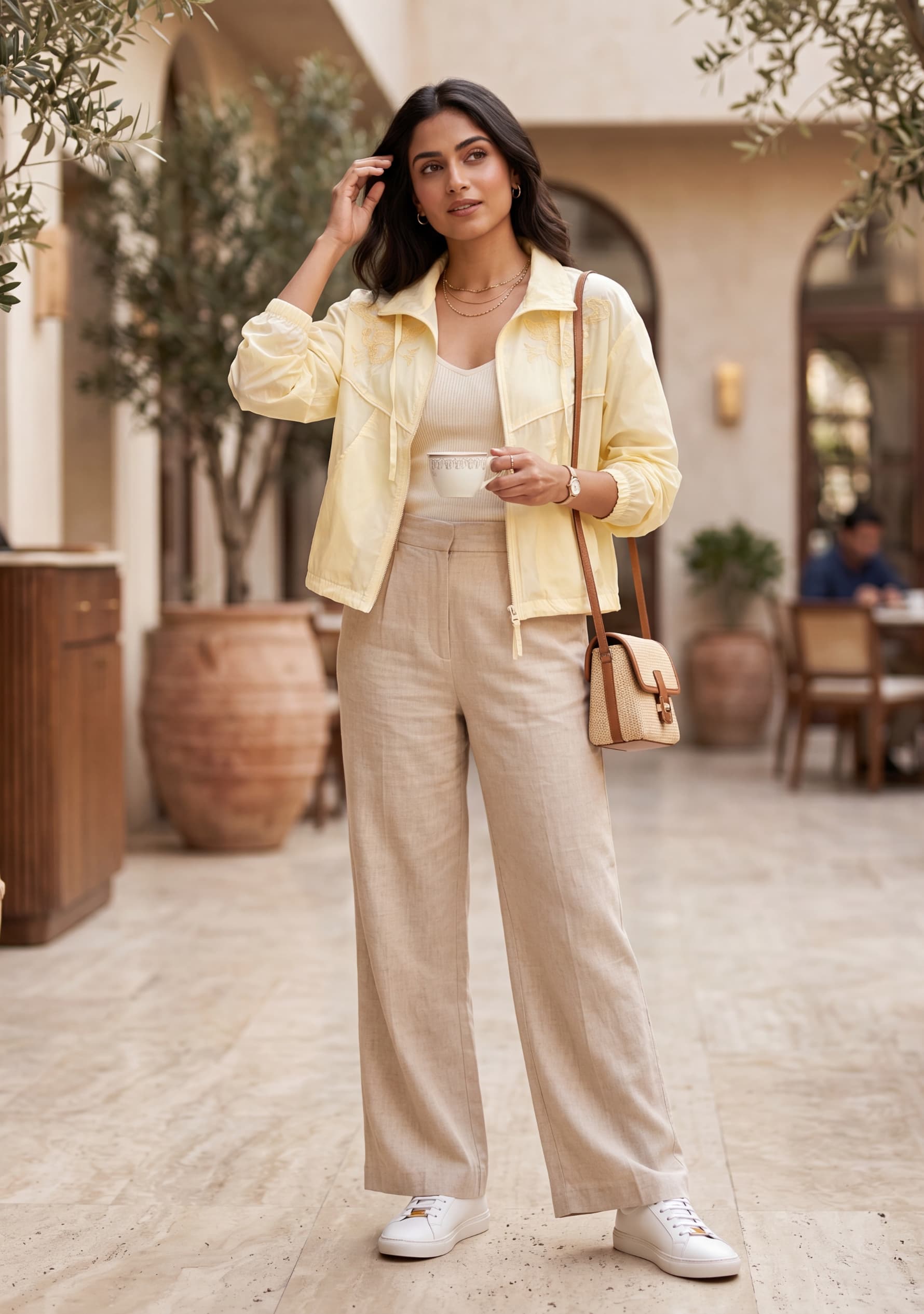 Velune Overlay Jacket (Pastel Yellow)
