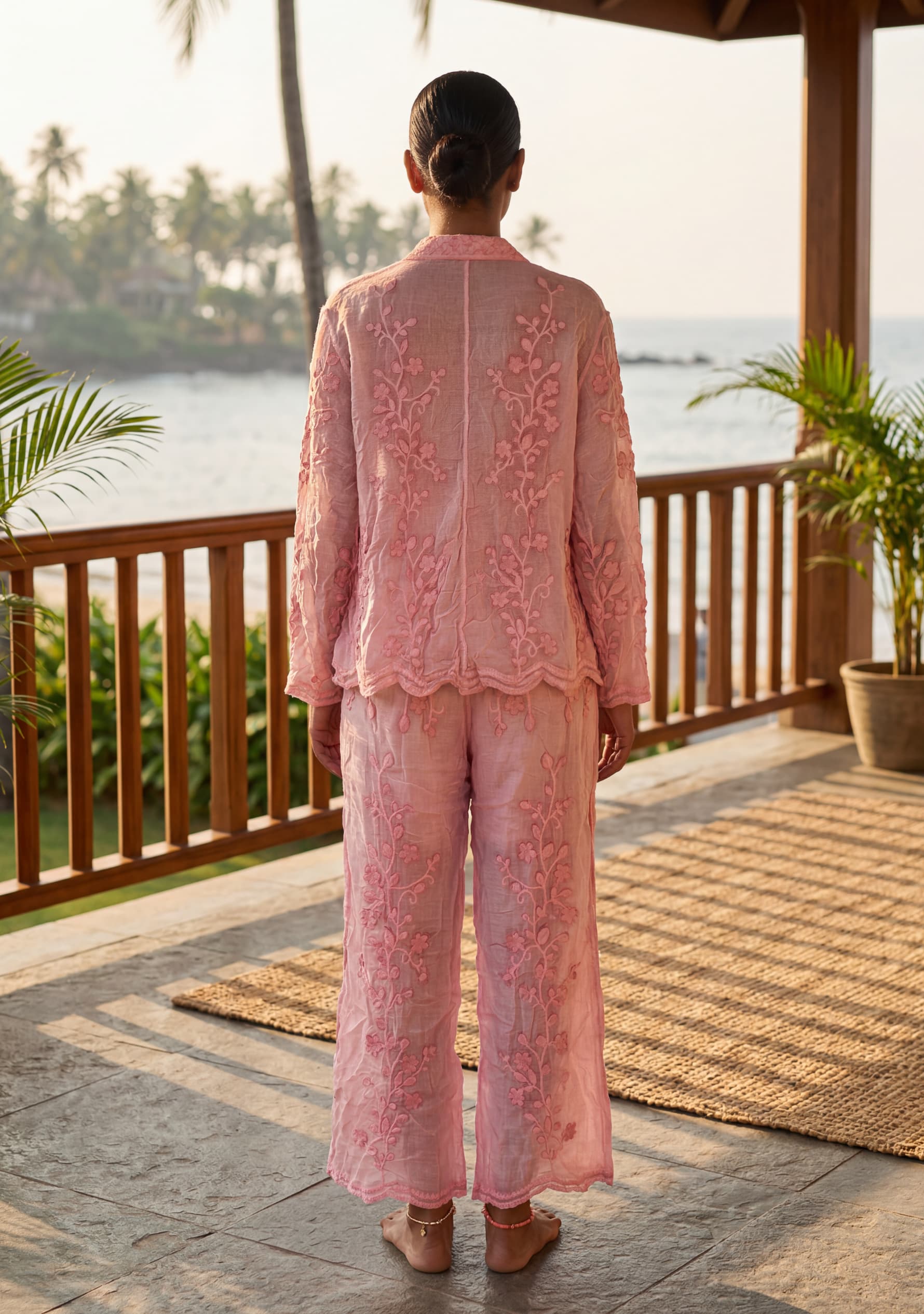 Lunara Crochet Top (Pink)