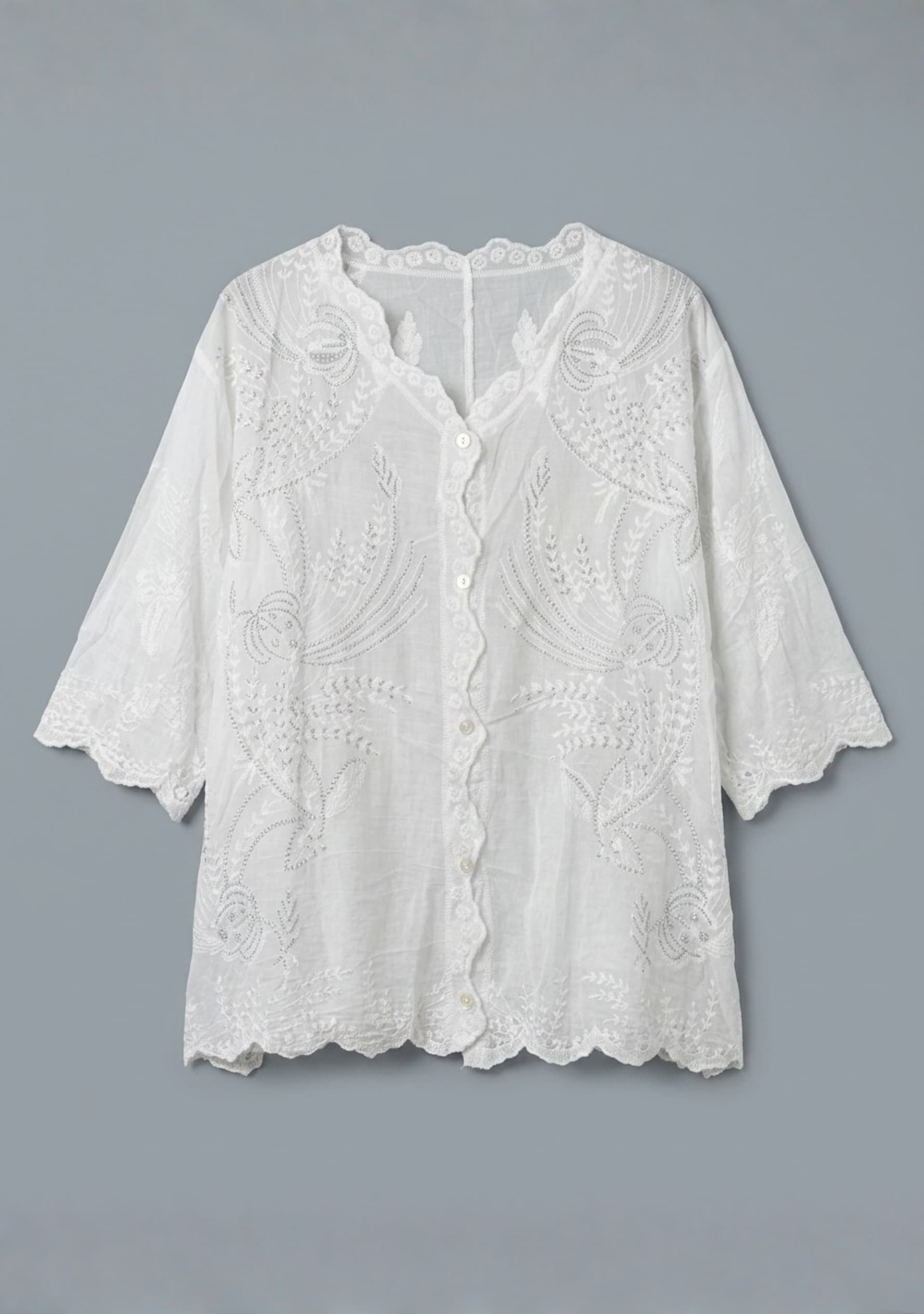 Asteria Crochet Top (White)