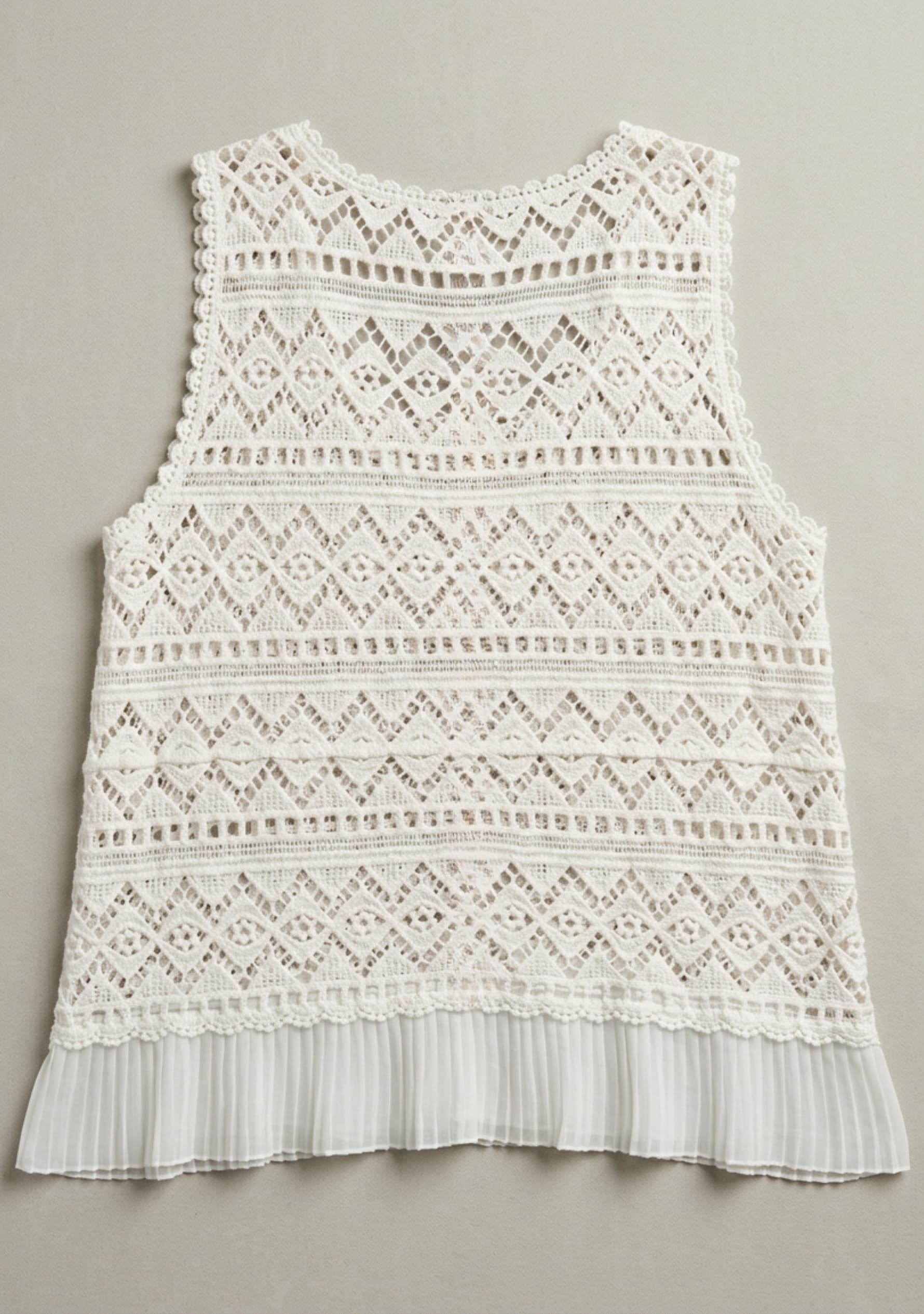 Celestine Crochet Top (White)
