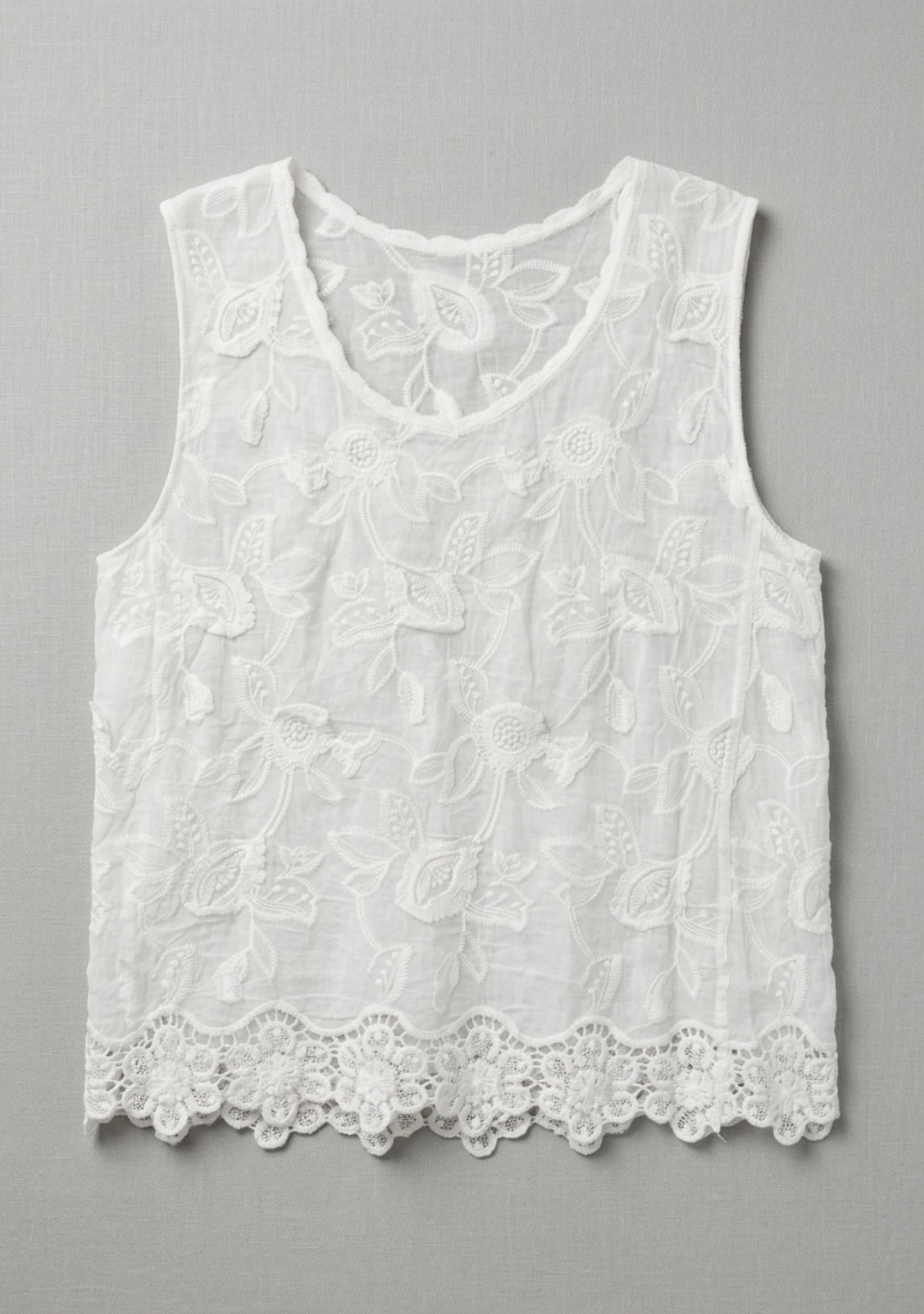 Elysia Crochet Top (White)